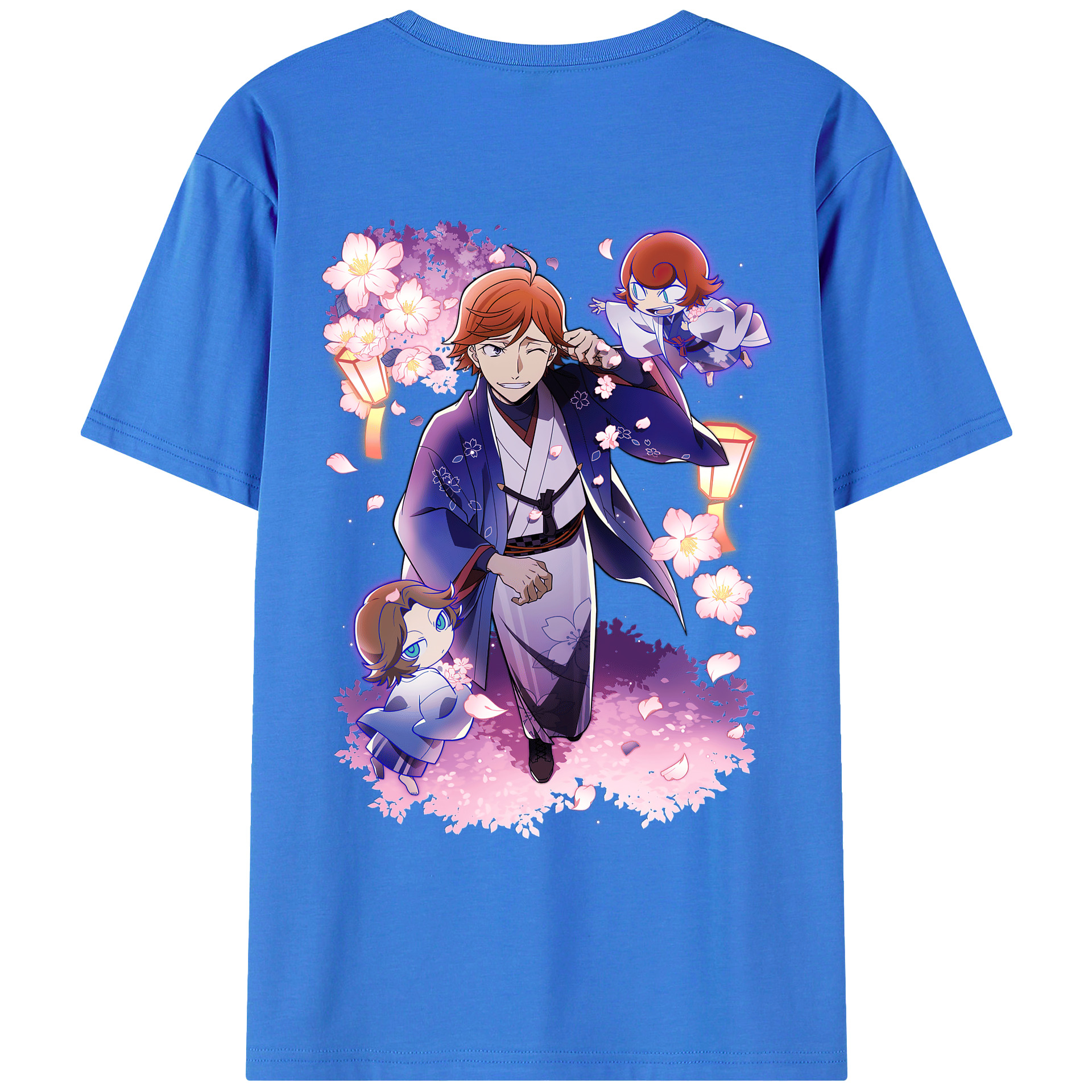 （画像用） 文豪ストレイドッグス Bungo Stray Dogs 綿100％ メンズ半袖Tシャツ（バックプリント） 通気性