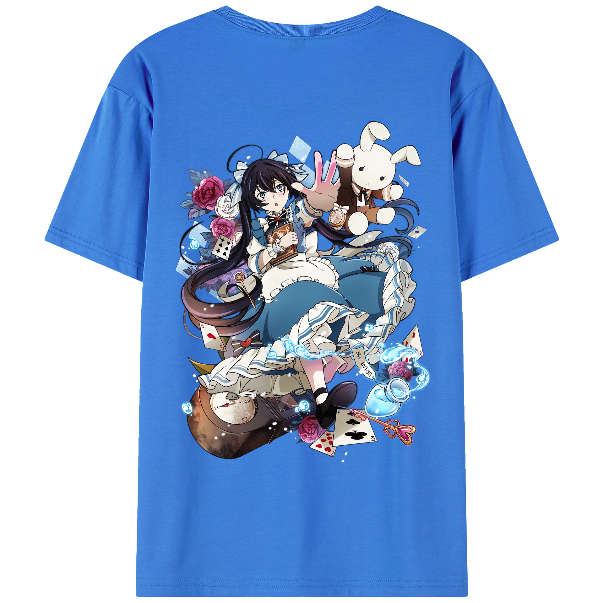 文豪ストレイドッグス Bungo Stray Dogs 綿100％ メンズ半袖Tシャツ（バックプリント） 通気性