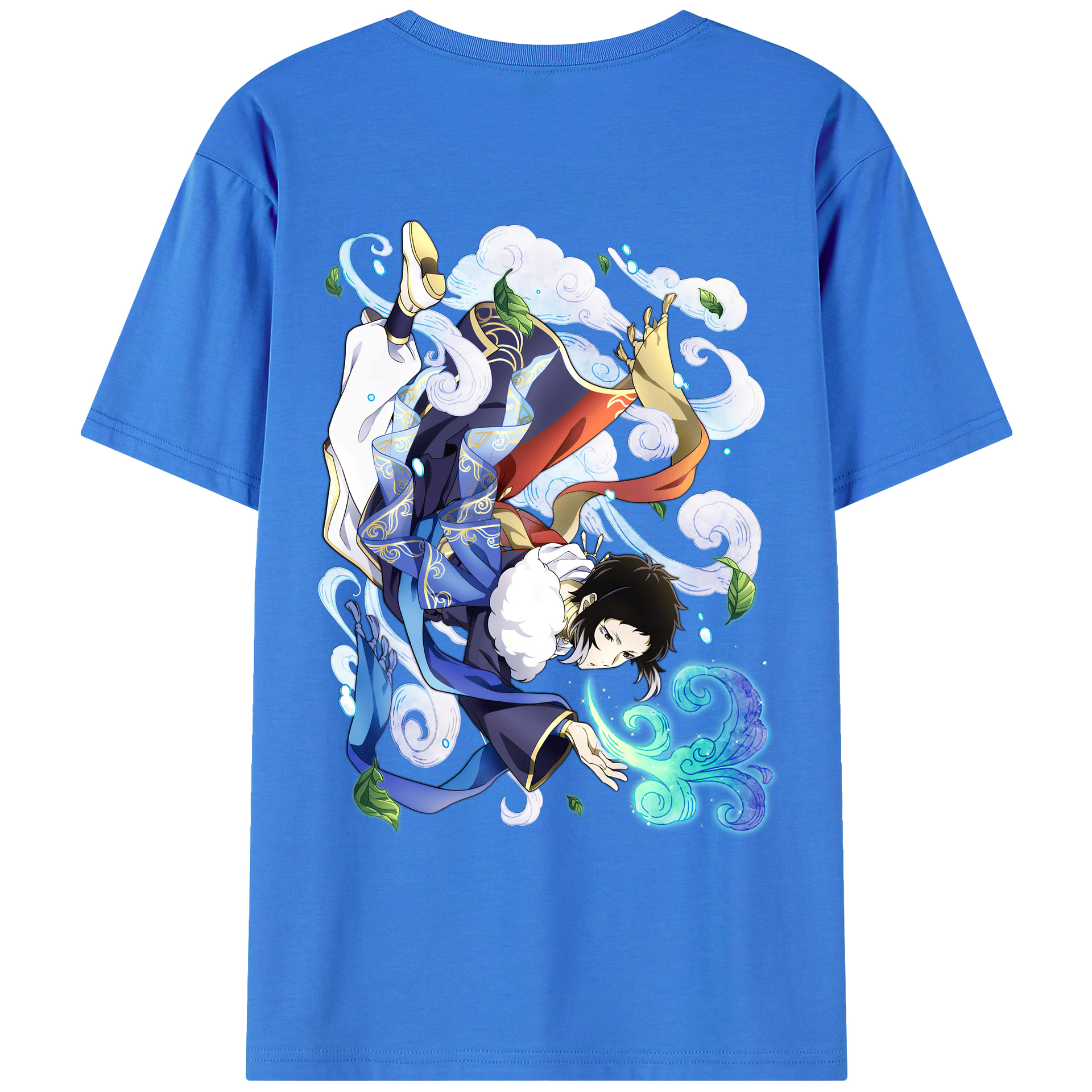 （画像用） 文豪ストレイドッグス Bungo Stray Dogs 綿100％ メンズ半袖Tシャツ（バックプリント） 通気性
