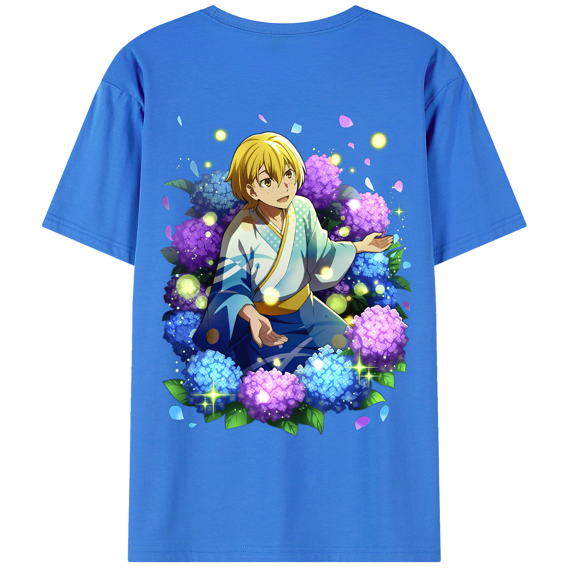 （画像用） 文豪ストレイドッグス Bungo Stray Dogs 綿100％ メンズ半袖Tシャツ（バックプリント） 通気性