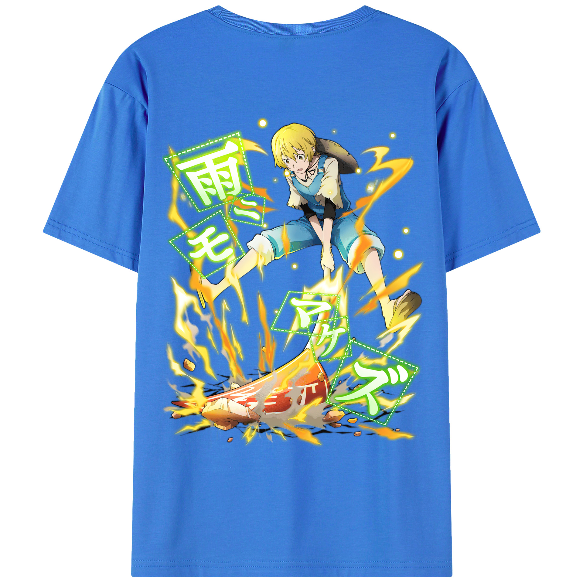 （画像用） 文豪ストレイドッグス Bungo Stray Dogs 綿100％ メンズ半袖Tシャツ（バックプリント） 通気性
