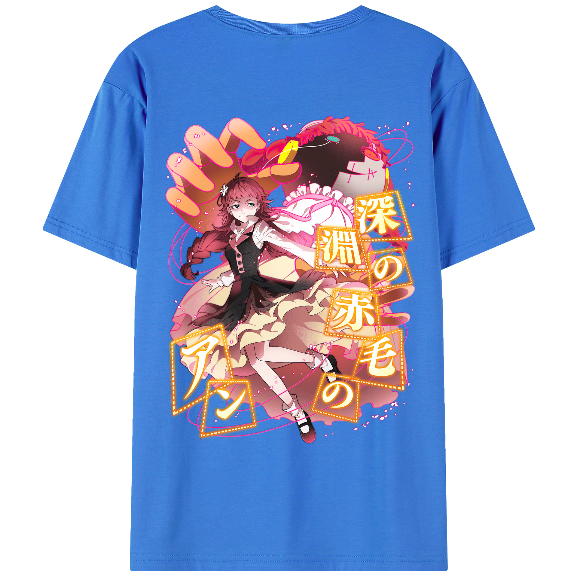 （画像用） 文豪ストレイドッグス Bungo Stray Dogs 綿100％ メンズ半袖Tシャツ（バックプリント） 通気性
