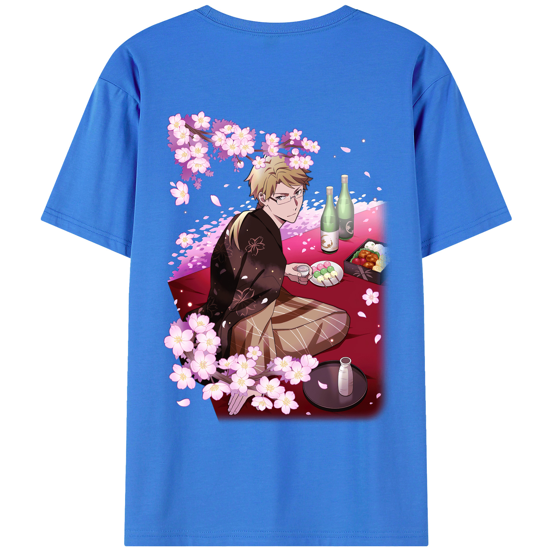 （画像用） 文豪ストレイドッグス Bungo Stray Dogs 綿100％ メンズ半袖Tシャツ（バックプリント） 通気性