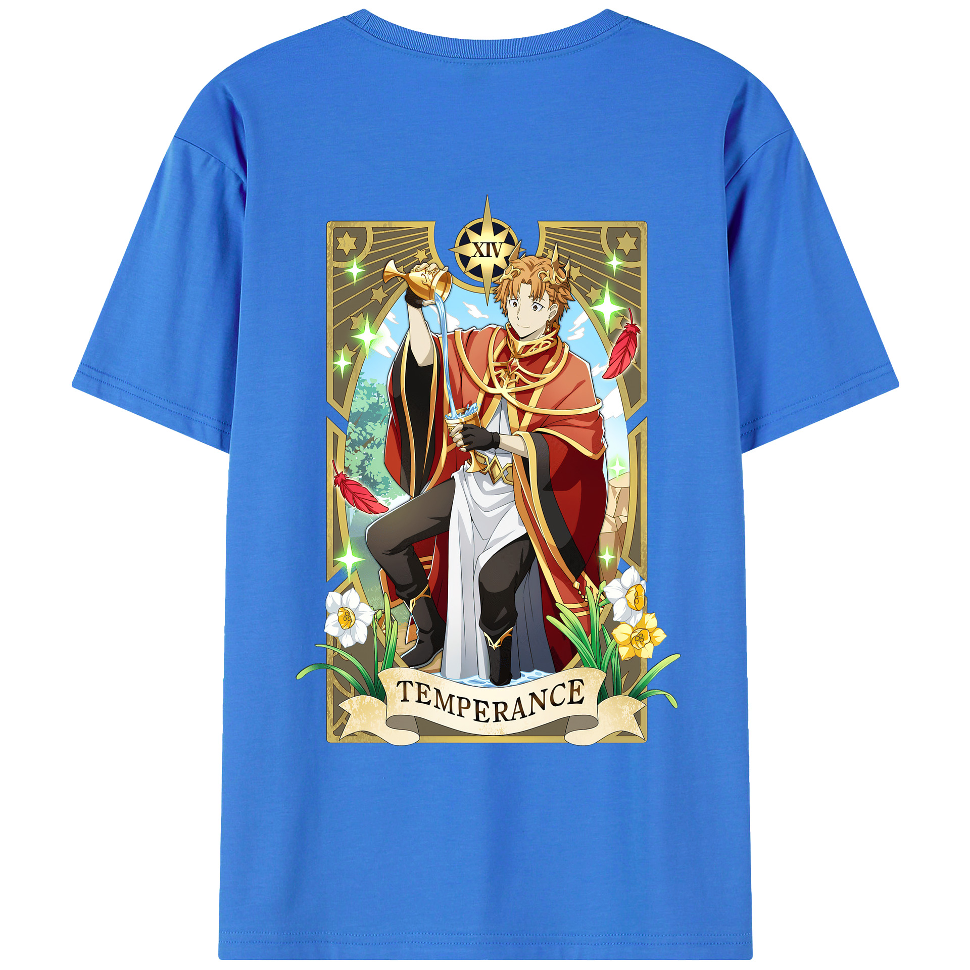 （画像用） 文豪ストレイドッグス Bungo Stray Dogs 綿100％ メンズ半袖Tシャツ（バックプリント） 通気性
