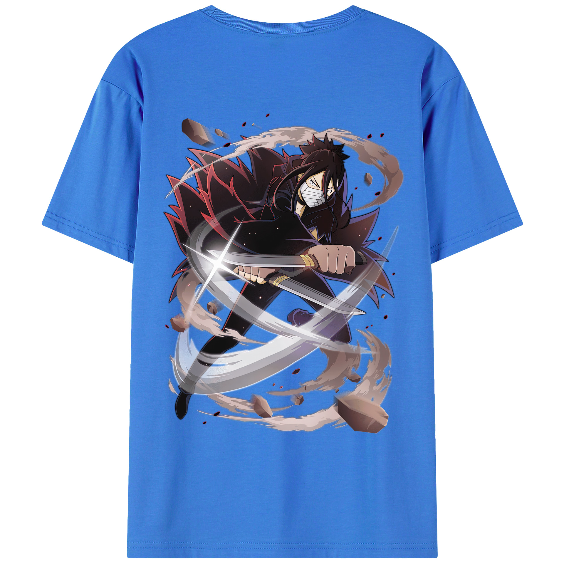 （画像用） 文豪ストレイドッグス Bungo Stray Dogs 綿100％ メンズ半袖Tシャツ（バックプリント） 通気性