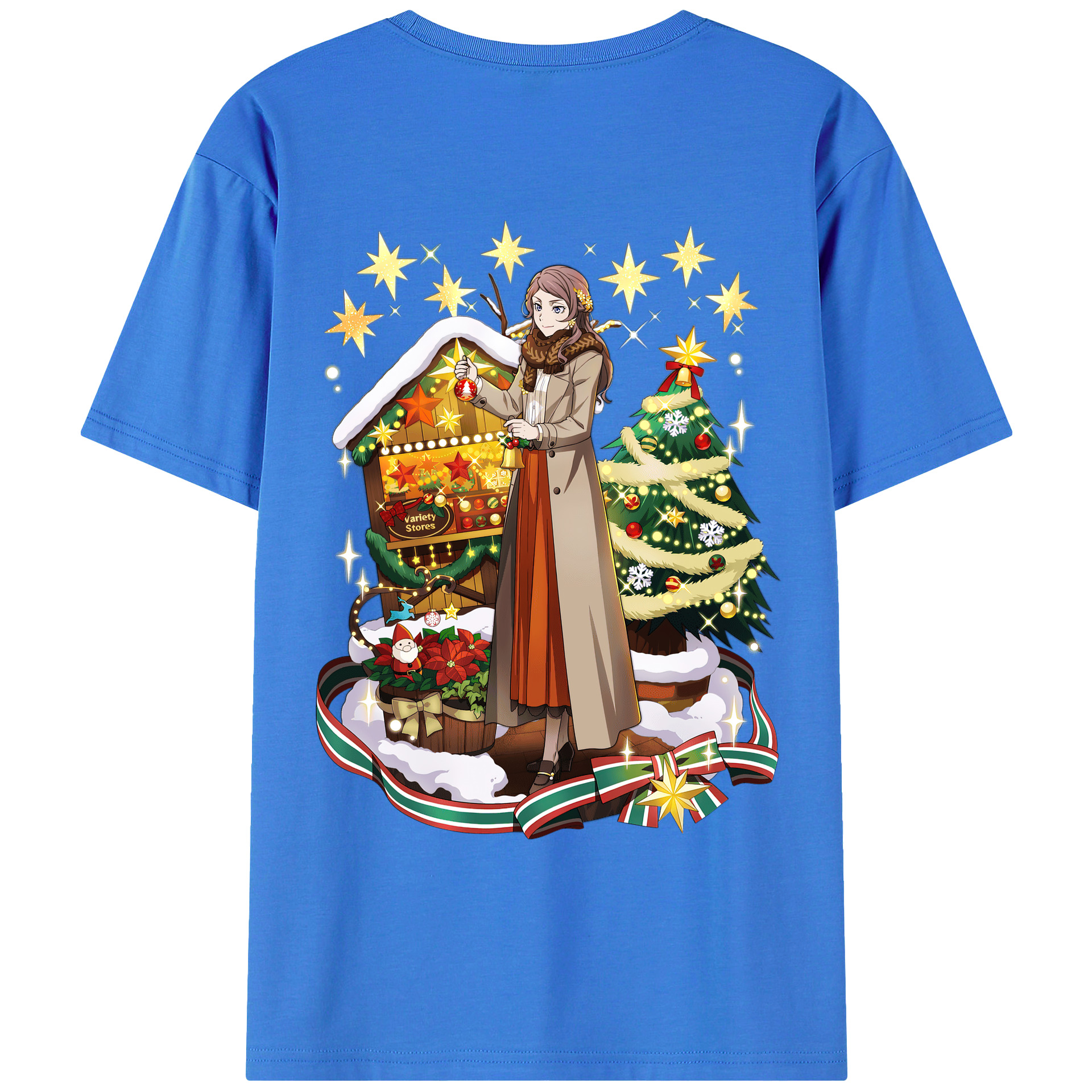 （画像用） 文豪ストレイドッグス Bungo Stray Dogs 綿100％ メンズ半袖Tシャツ（バックプリント） 通気性