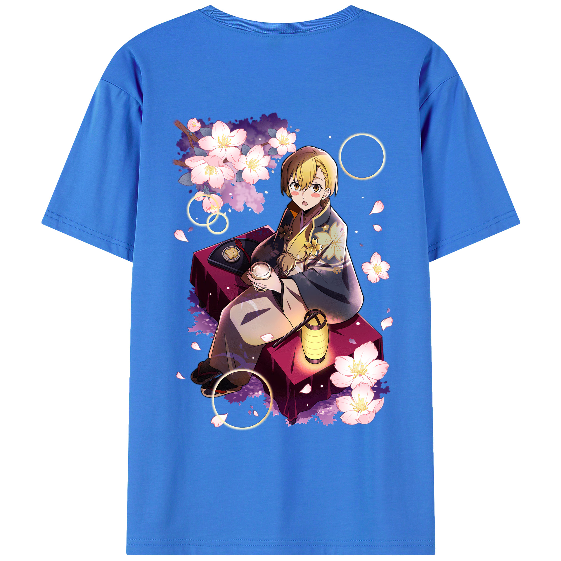（画像用） 文豪ストレイドッグス Bungo Stray Dogs 綿100％ メンズ半袖Tシャツ（バックプリント） 通気性