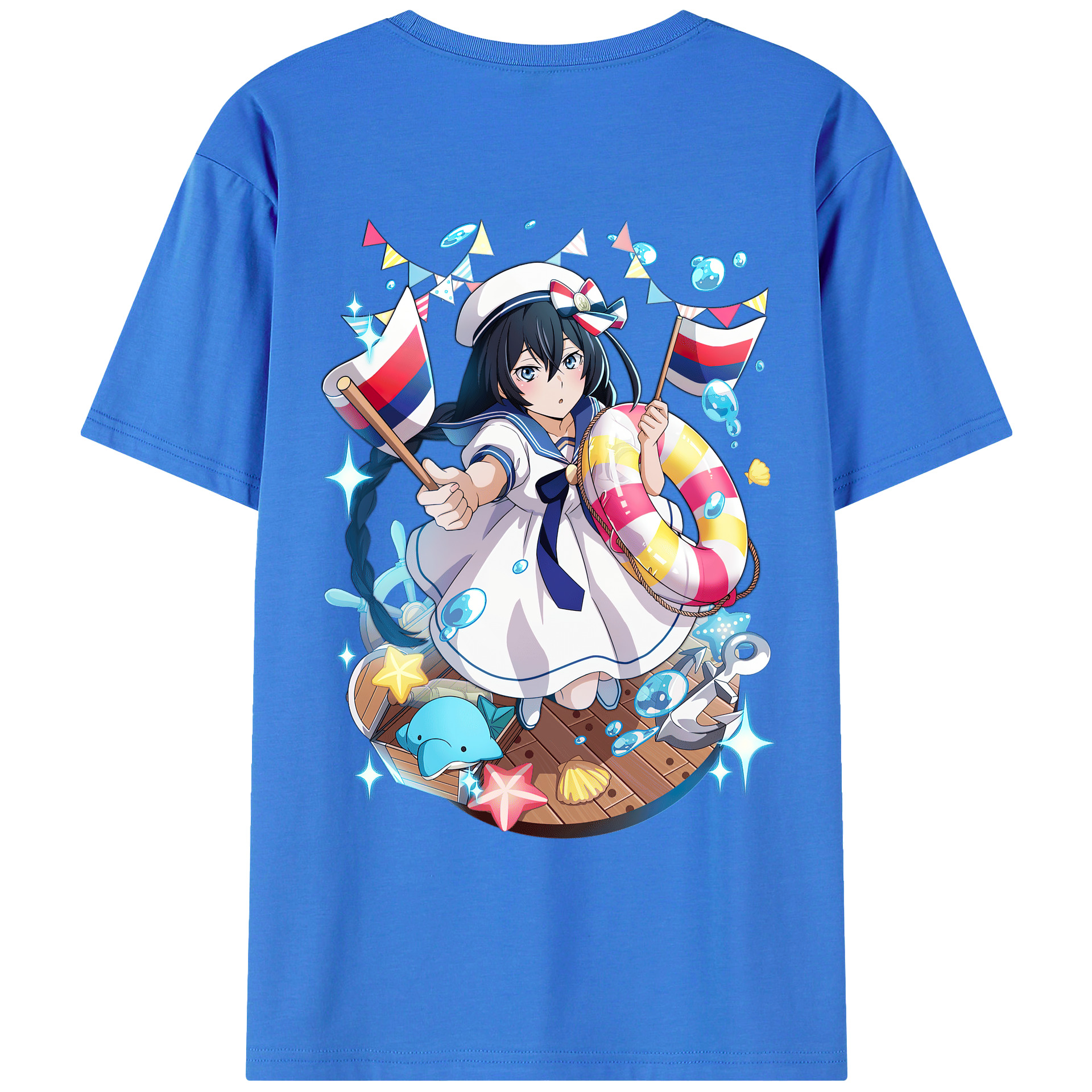 （画像用） 文豪ストレイドッグス Bungo Stray Dogs 綿100％ メンズ半袖Tシャツ（バックプリント） 通気性