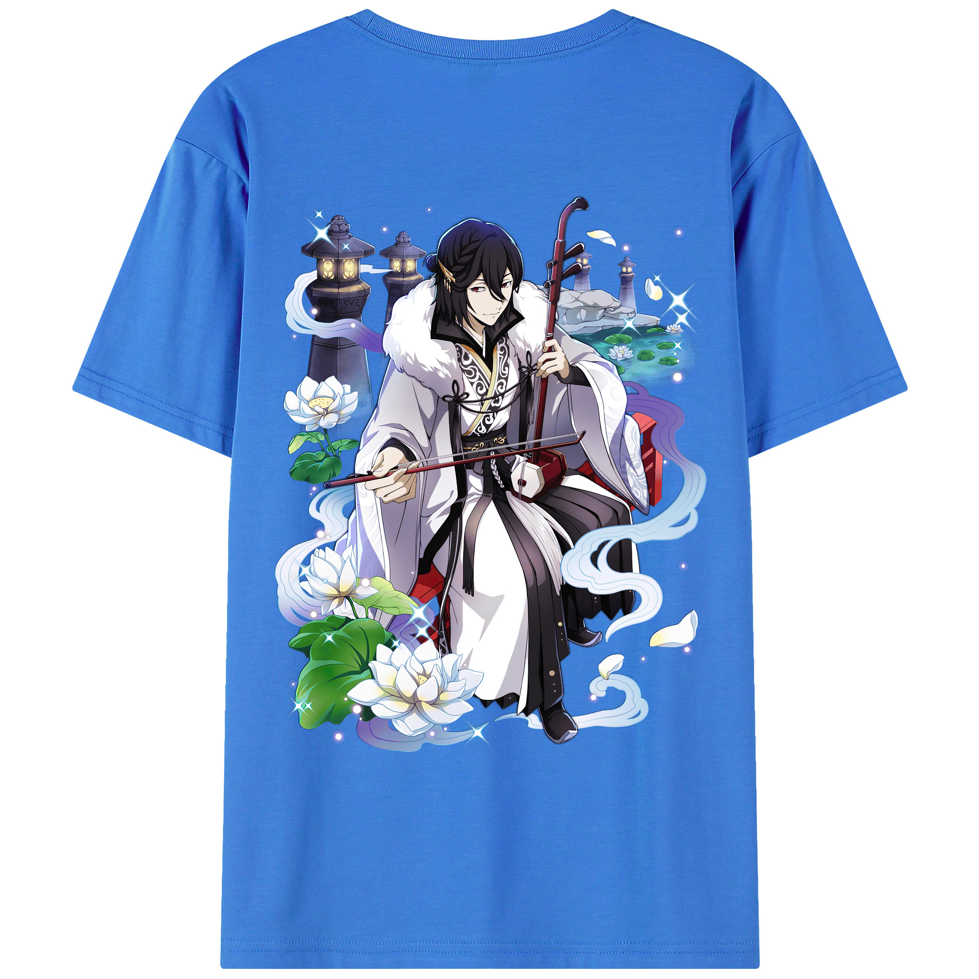 （画像用） 文豪ストレイドッグス Bungo Stray Dogs 綿100％ メンズ半袖Tシャツ（バックプリント） 通気性