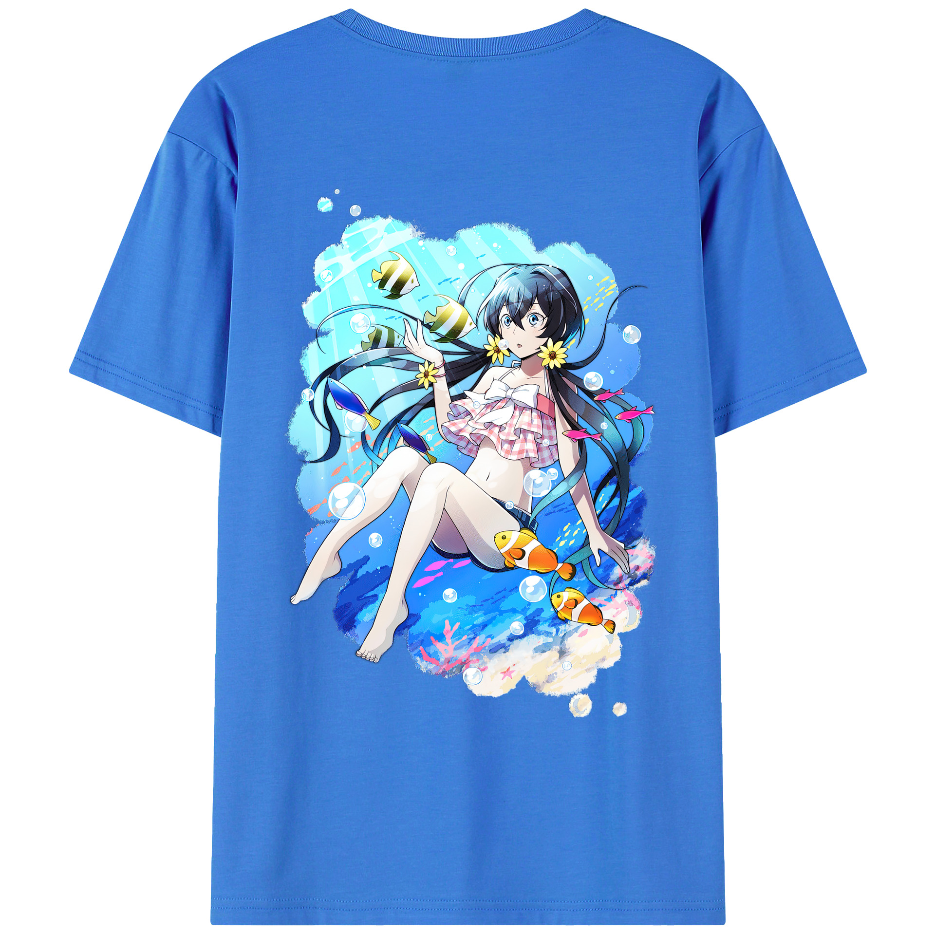 （画像用） 文豪ストレイドッグス Bungo Stray Dogs 綿100％ メンズ半袖Tシャツ（バックプリント） 通気性