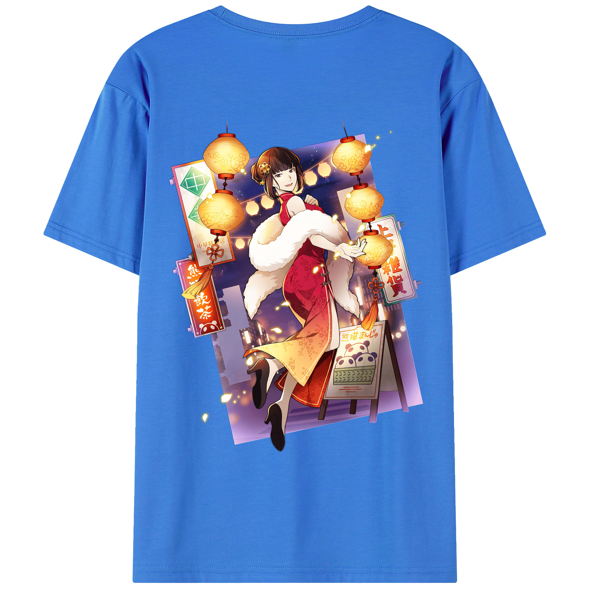 （画像用） 文豪ストレイドッグス Bungo Stray Dogs 綿100％ メンズ半袖Tシャツ（バックプリント） 通気性