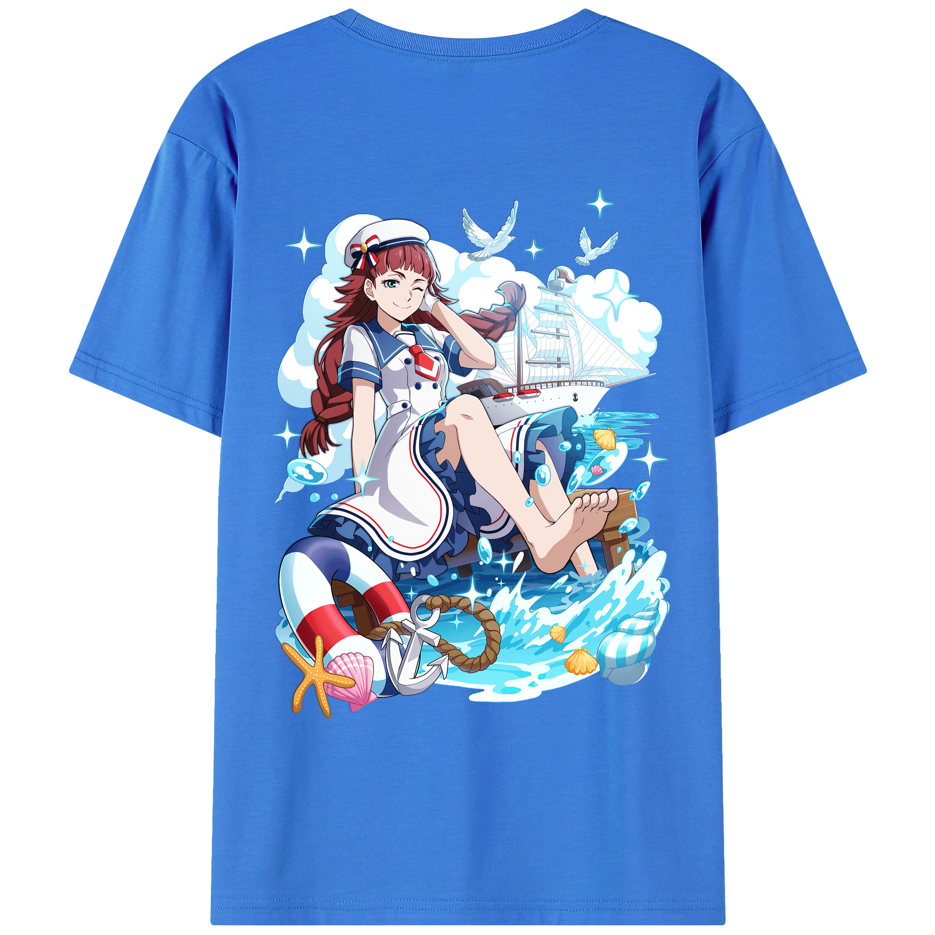 （画像用） 文豪ストレイドッグス Bungo Stray Dogs 綿100％ メンズ半袖Tシャツ（バックプリント） 通気性