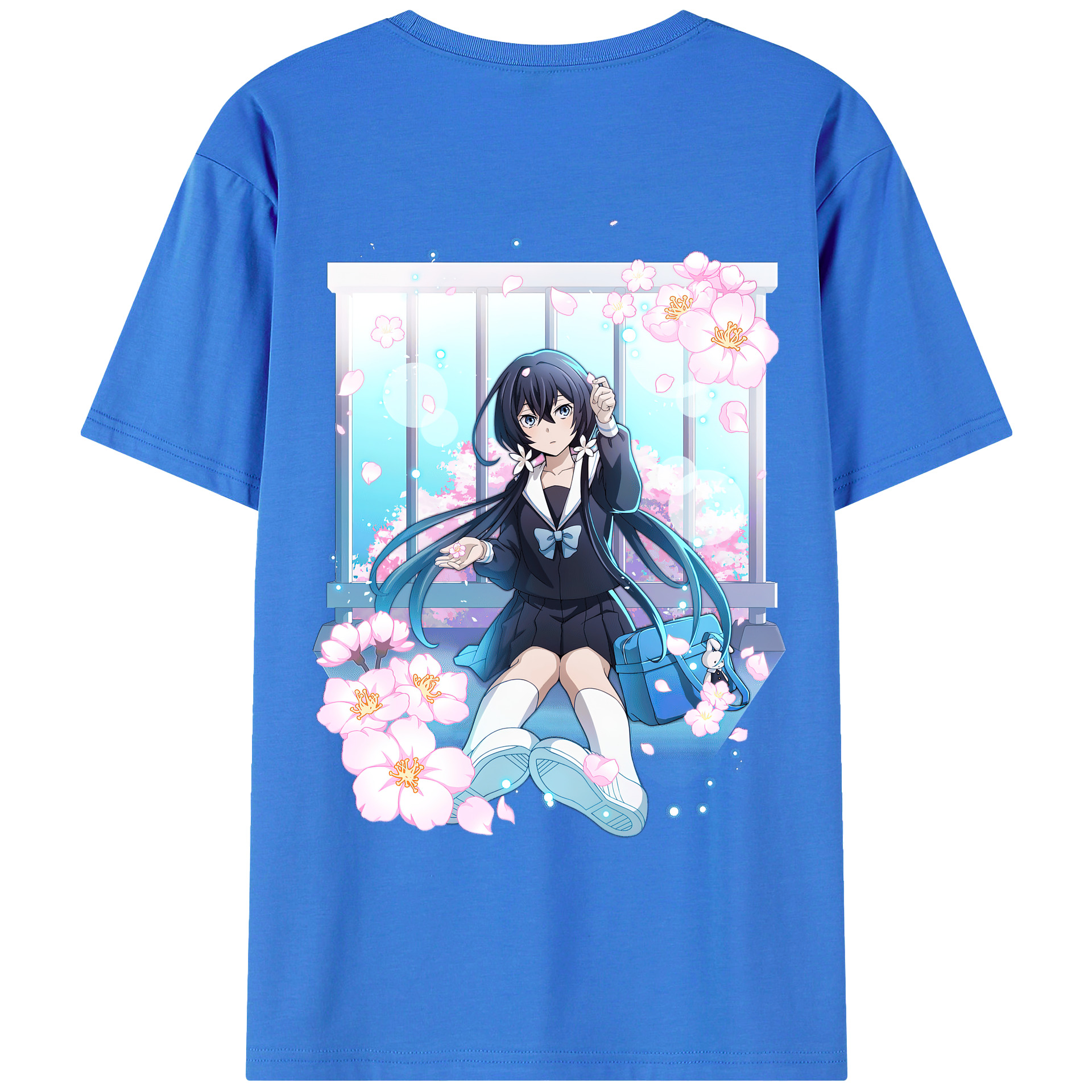 （画像用） 文豪ストレイドッグス Bungo Stray Dogs 綿100％ メンズ半袖Tシャツ（バックプリント） 通気性