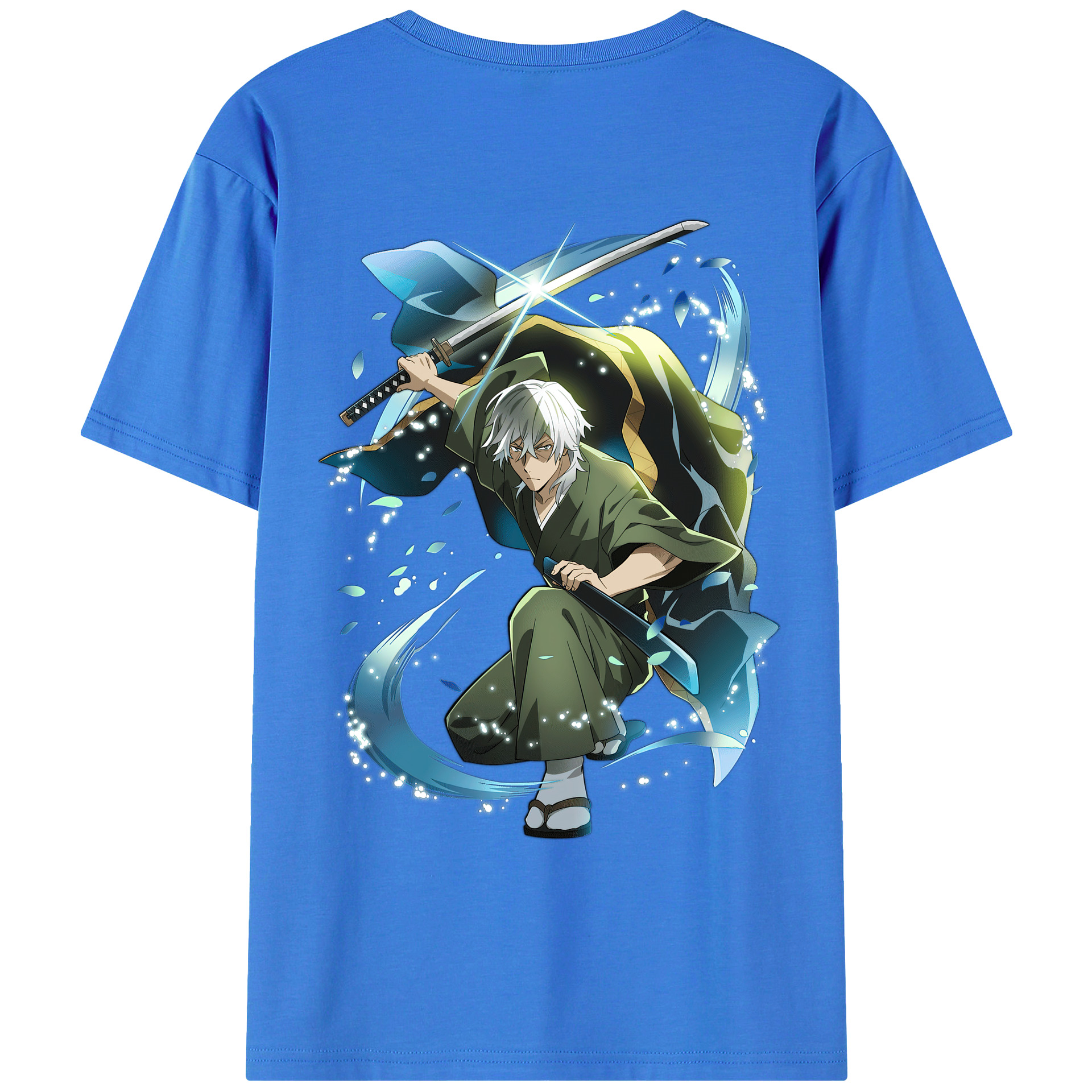 （画像用） 文豪ストレイドッグス Bungo Stray Dogs 綿100％ メンズ半袖Tシャツ（バックプリント） 通気性