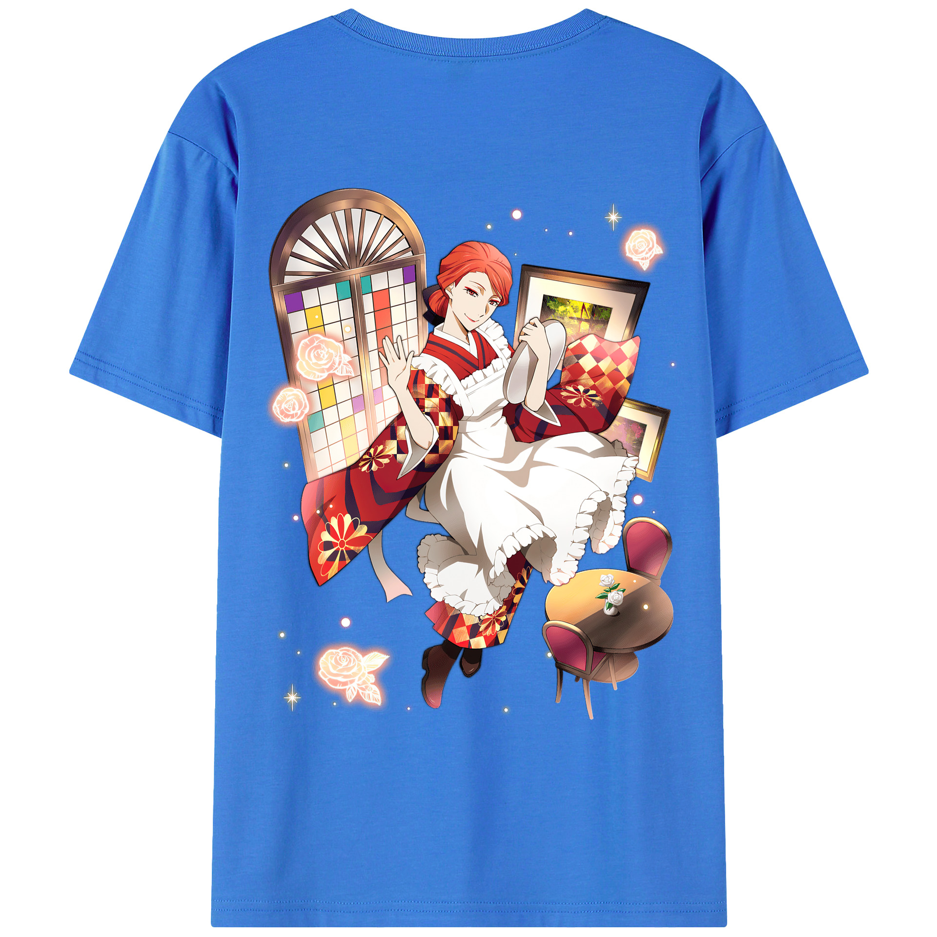 （画像用） 文豪ストレイドッグス Bungo Stray Dogs 綿100％ メンズ半袖Tシャツ（バックプリント） 通気性