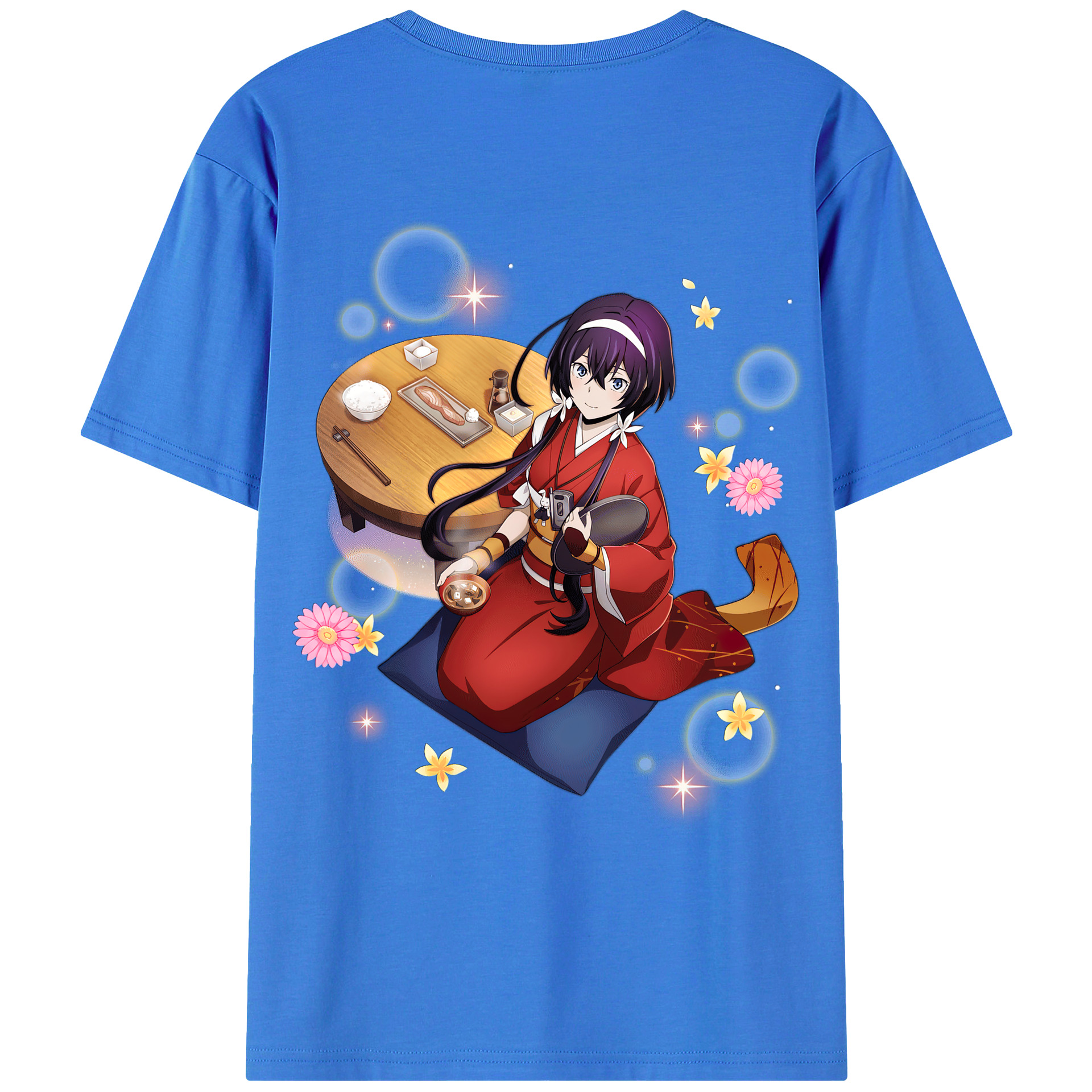（画像用） 文豪ストレイドッグス Bungo Stray Dogs 綿100％ メンズ半袖Tシャツ（バックプリント） 通気性