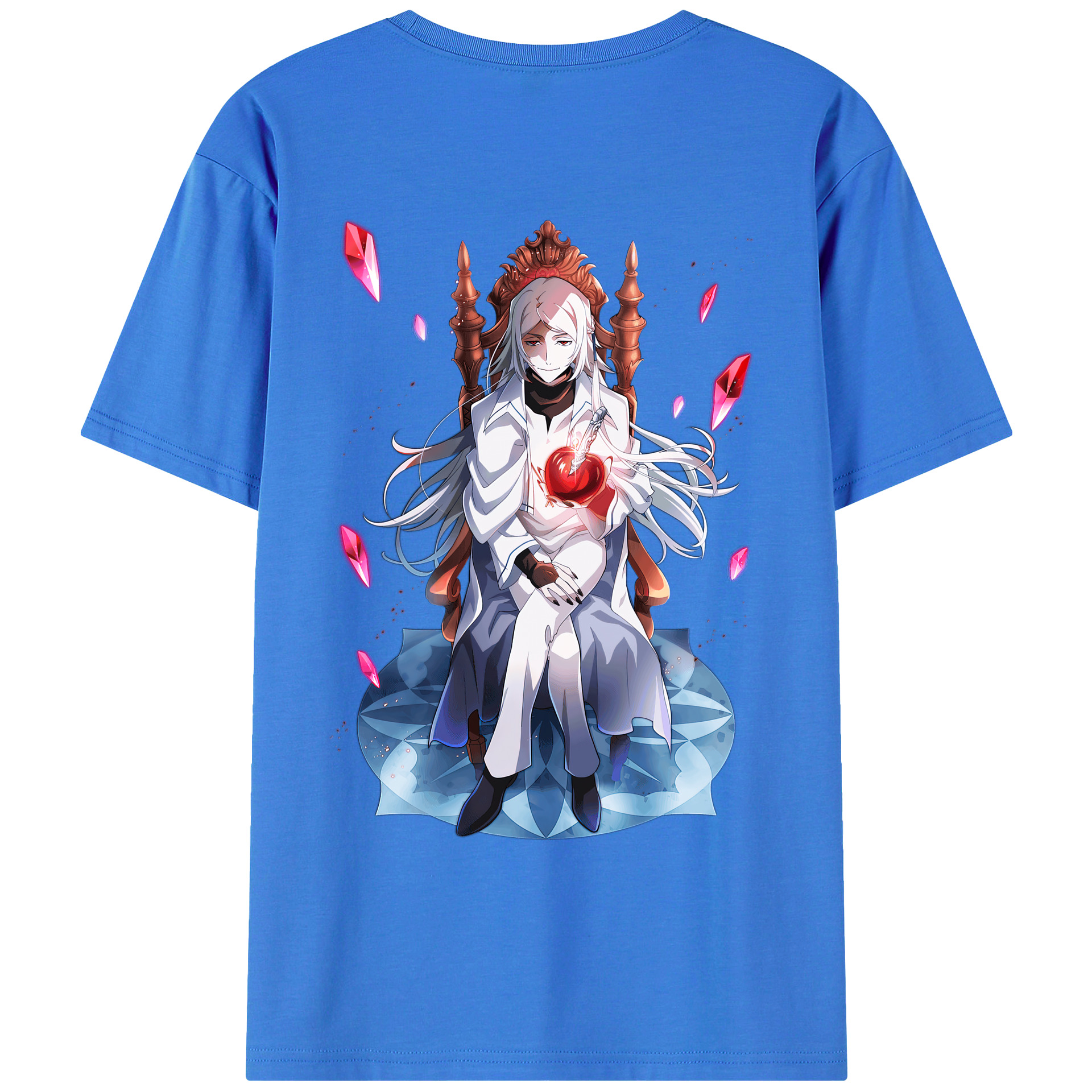 （画像用） 文豪ストレイドッグス Bungo Stray Dogs 綿100％ メンズ半袖Tシャツ（バックプリント） 通気性