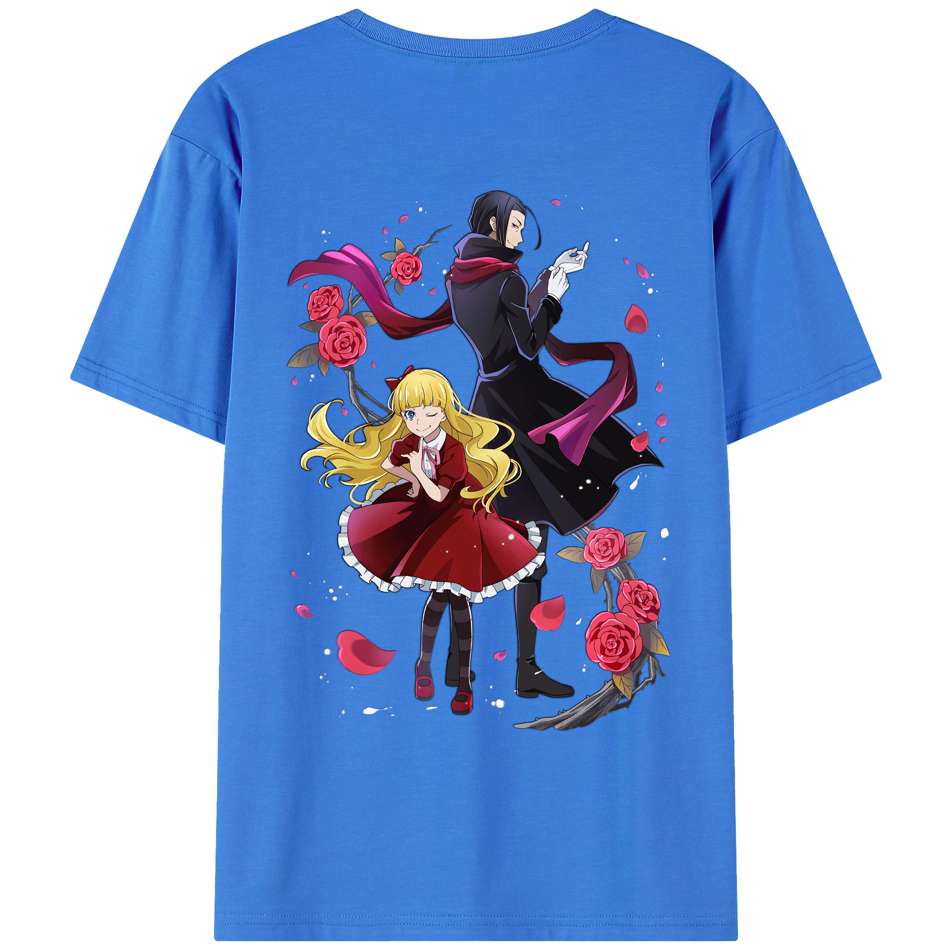 （画像用） 文豪ストレイドッグス Bungo Stray Dogs 綿100％ メンズ半袖Tシャツ（バックプリント） 通気性