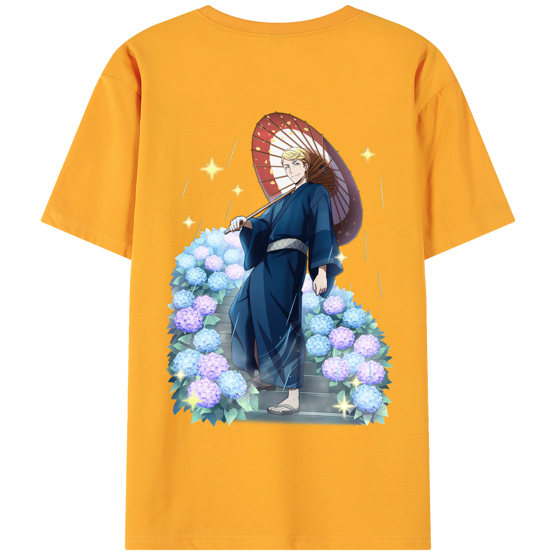 （画像用） 文豪ストレイドッグス Bungo Stray Dogs 綿100％ メンズ半袖Tシャツ（バックプリント） 通気性