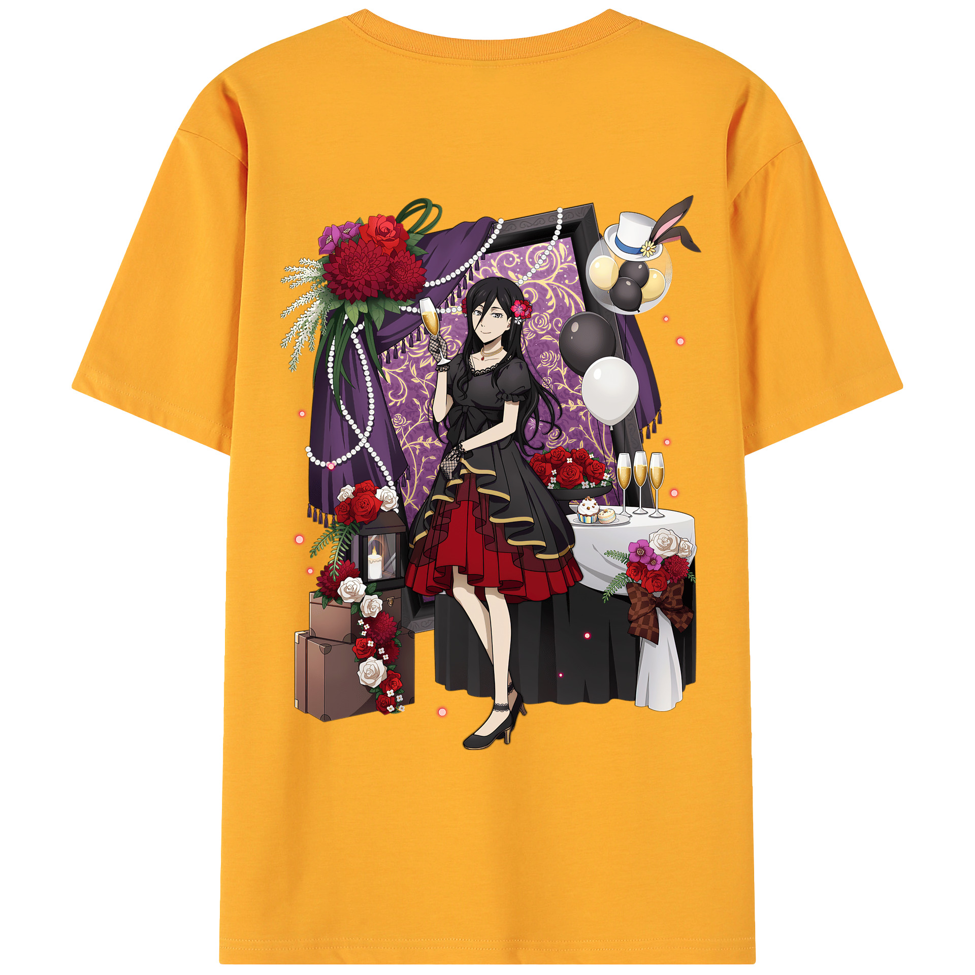 （画像用） 文豪ストレイドッグス Bungo Stray Dogs 綿100％ メンズ半袖Tシャツ（バックプリント） 通気性