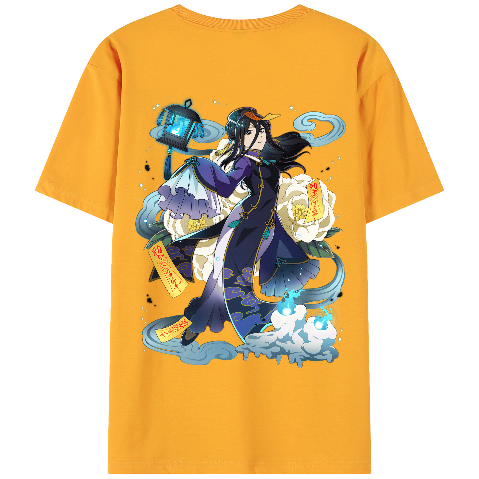 （画像用） 文豪ストレイドッグス Bungo Stray Dogs 綿100％ メンズ半袖Tシャツ（バックプリント） 通気性
