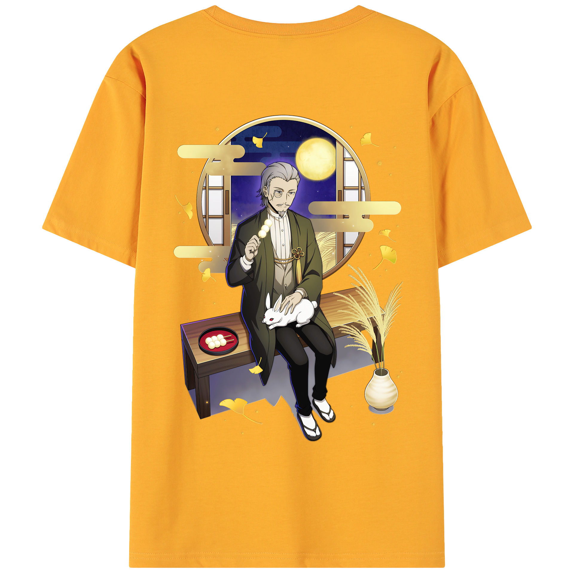 （画像用） 文豪ストレイドッグス Bungo Stray Dogs 綿100％ メンズ半袖Tシャツ（バックプリント） 通気性
