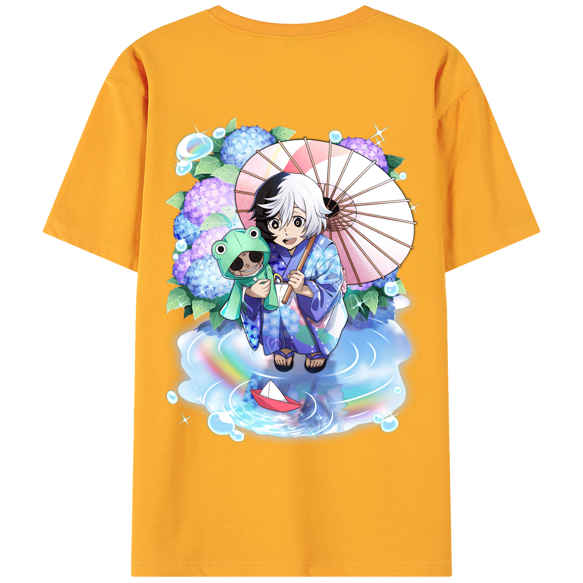 （画像用） 文豪ストレイドッグス Bungo Stray Dogs 綿100％ メンズ半袖Tシャツ（バックプリント） 通気性
