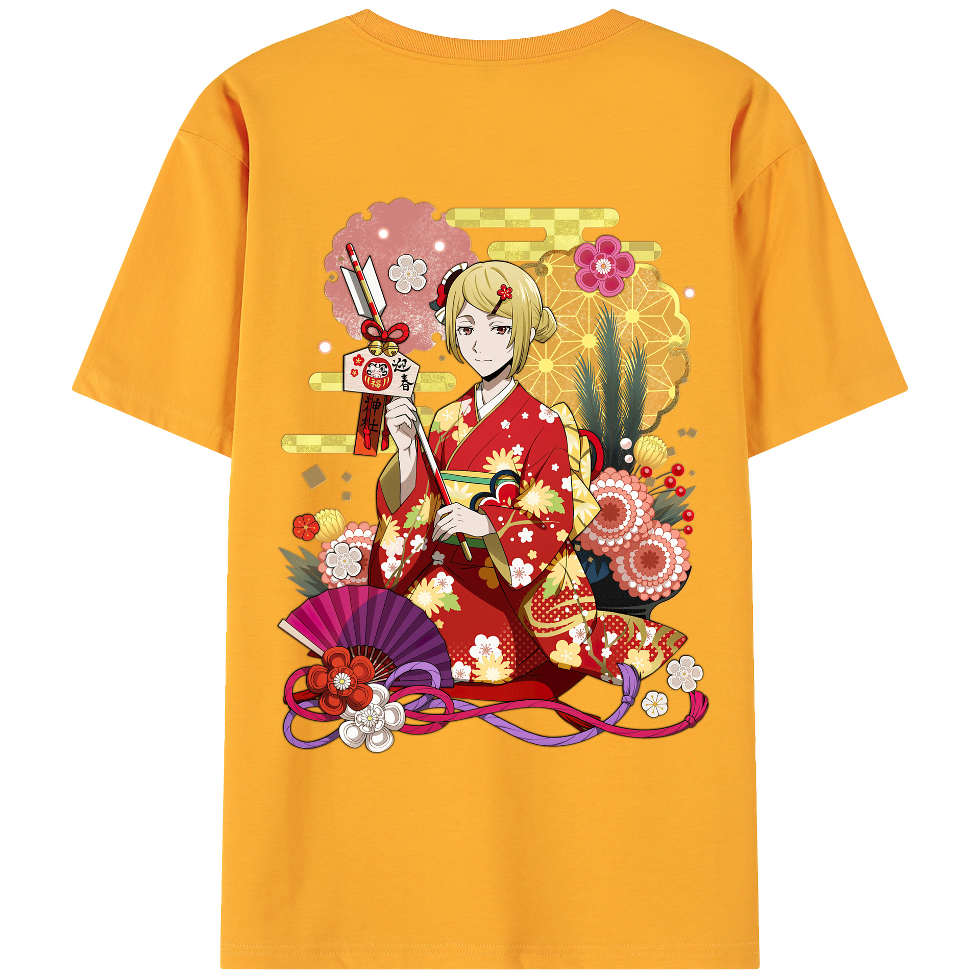 （画像用） 文豪ストレイドッグス Bungo Stray Dogs 綿100％ メンズ半袖Tシャツ（バックプリント） 通気性