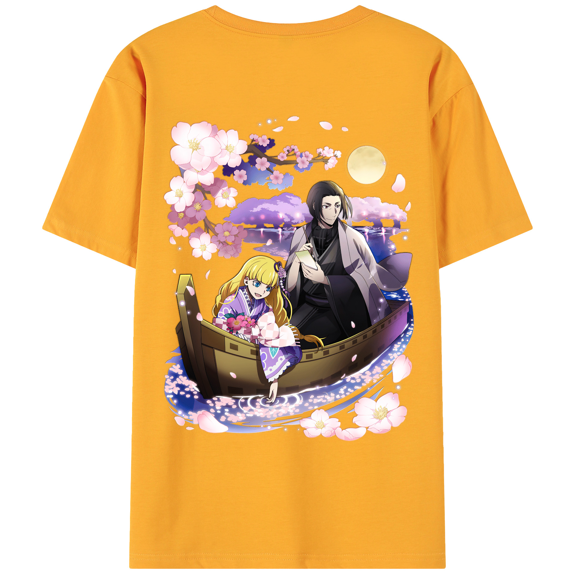 （画像用） 文豪ストレイドッグス Bungo Stray Dogs 綿100％ メンズ半袖Tシャツ（バックプリント） 通気性