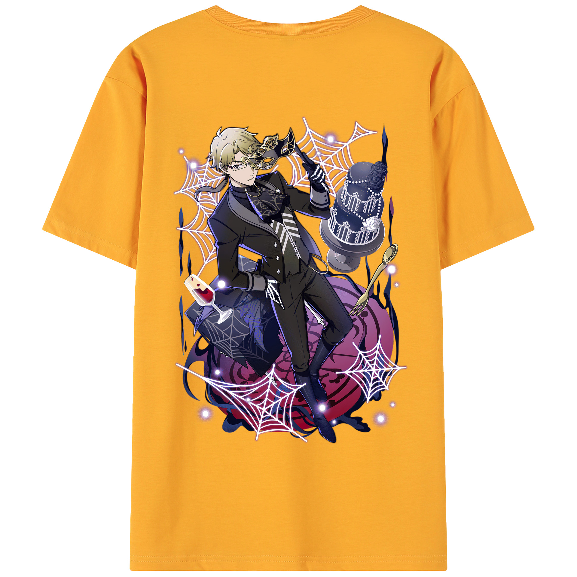 （画像用） 文豪ストレイドッグス Bungo Stray Dogs 綿100％ メンズ半袖Tシャツ（バックプリント） 通気性