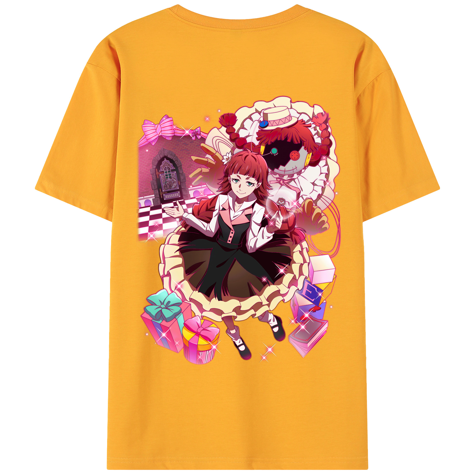 （画像用） 文豪ストレイドッグス Bungo Stray Dogs 綿100％ メンズ半袖Tシャツ（バックプリント） 通気性
