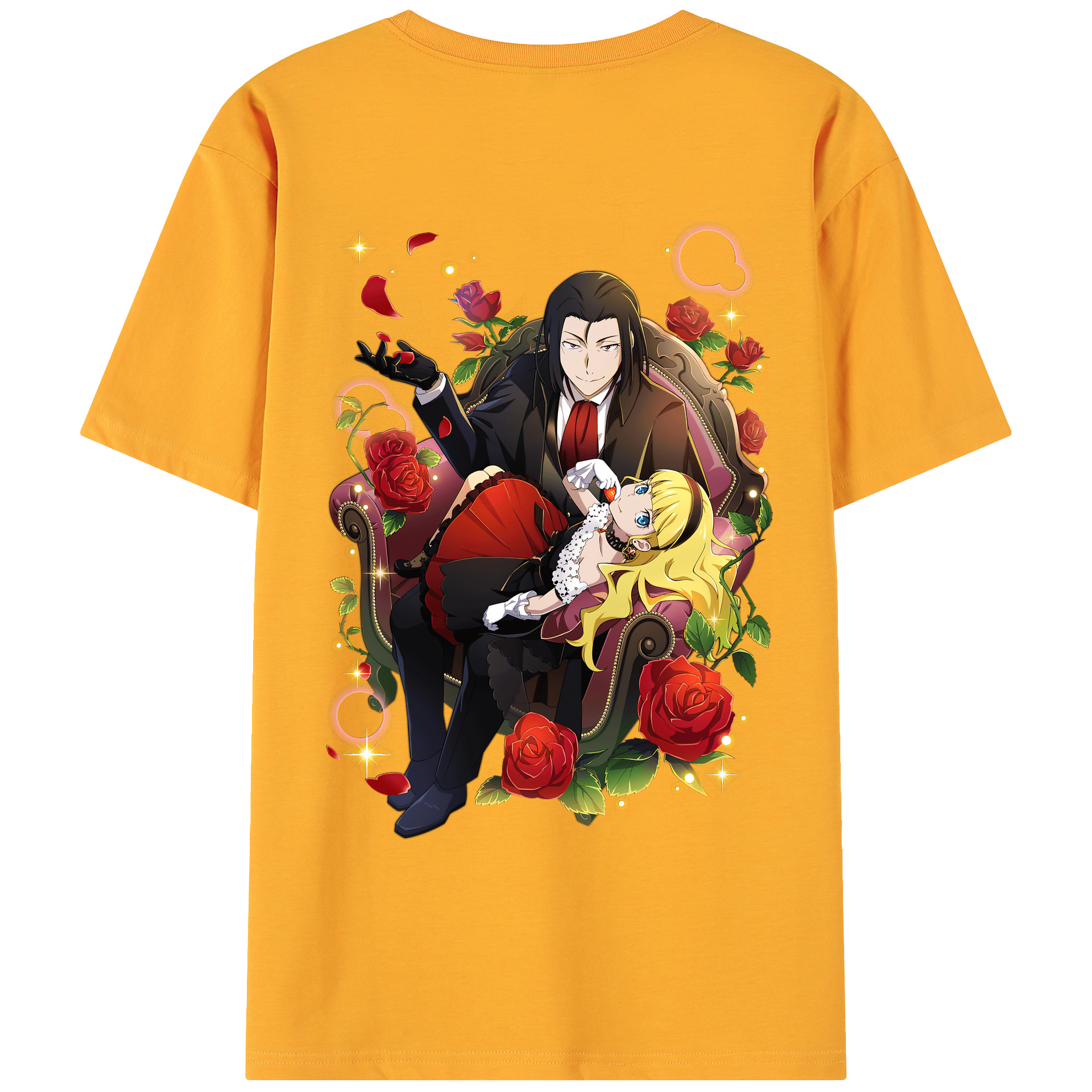 （画像用） 文豪ストレイドッグス Bungo Stray Dogs 綿100％ メンズ半袖Tシャツ（バックプリント） 通気性