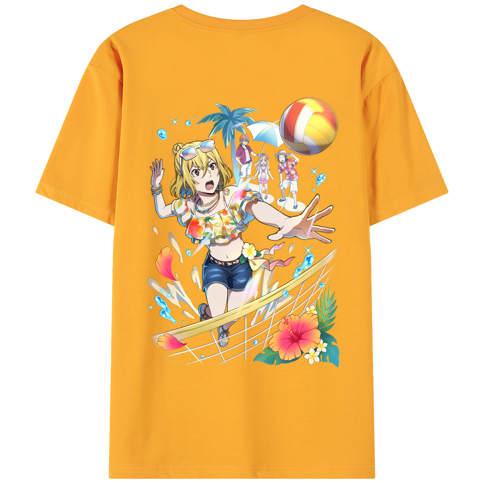 （画像用） 文豪ストレイドッグス Bungo Stray Dogs 綿100％ メンズ半袖Tシャツ（バックプリント） 通気性