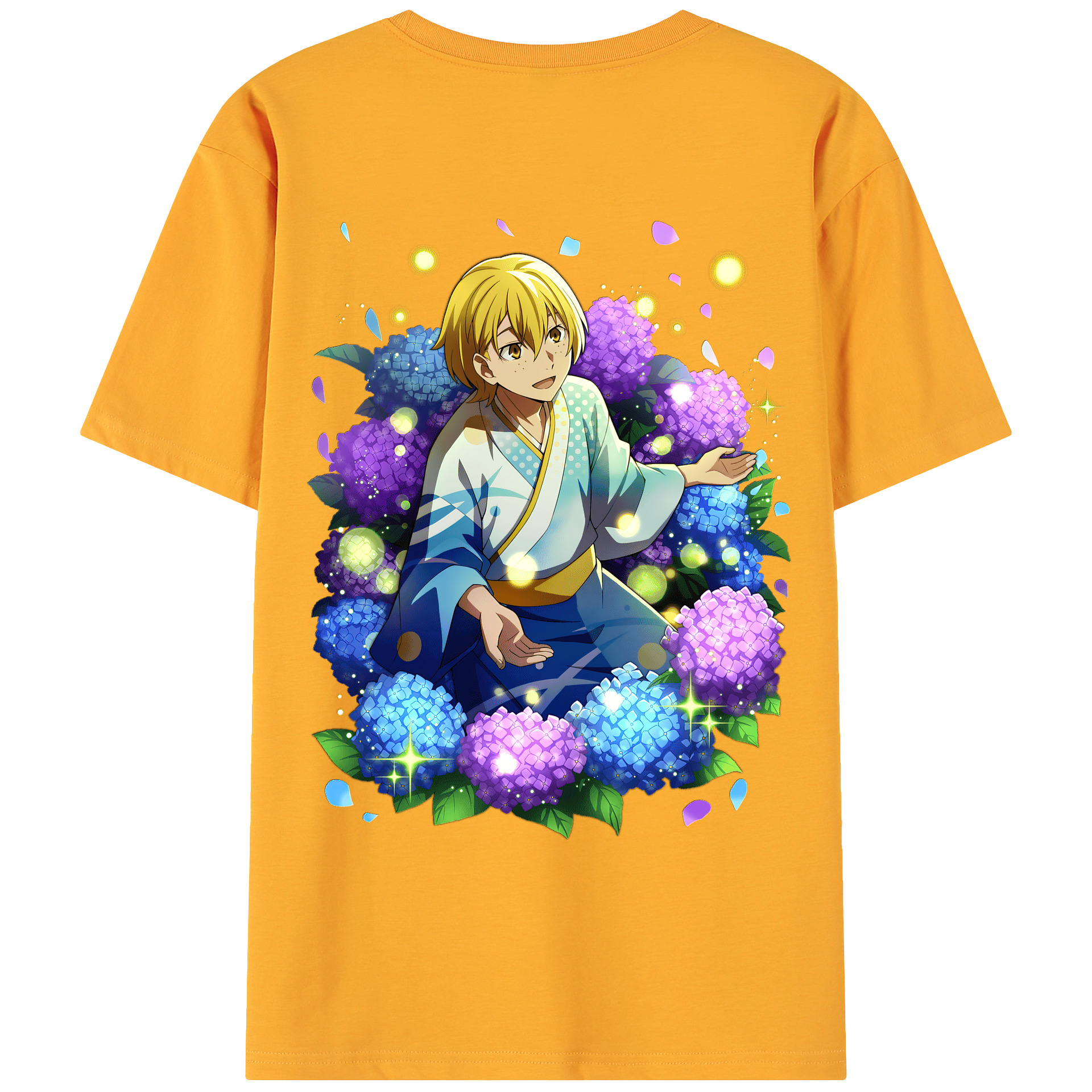 （画像用） 文豪ストレイドッグス Bungo Stray Dogs 綿100％ メンズ半袖Tシャツ（バックプリント） 通気性
