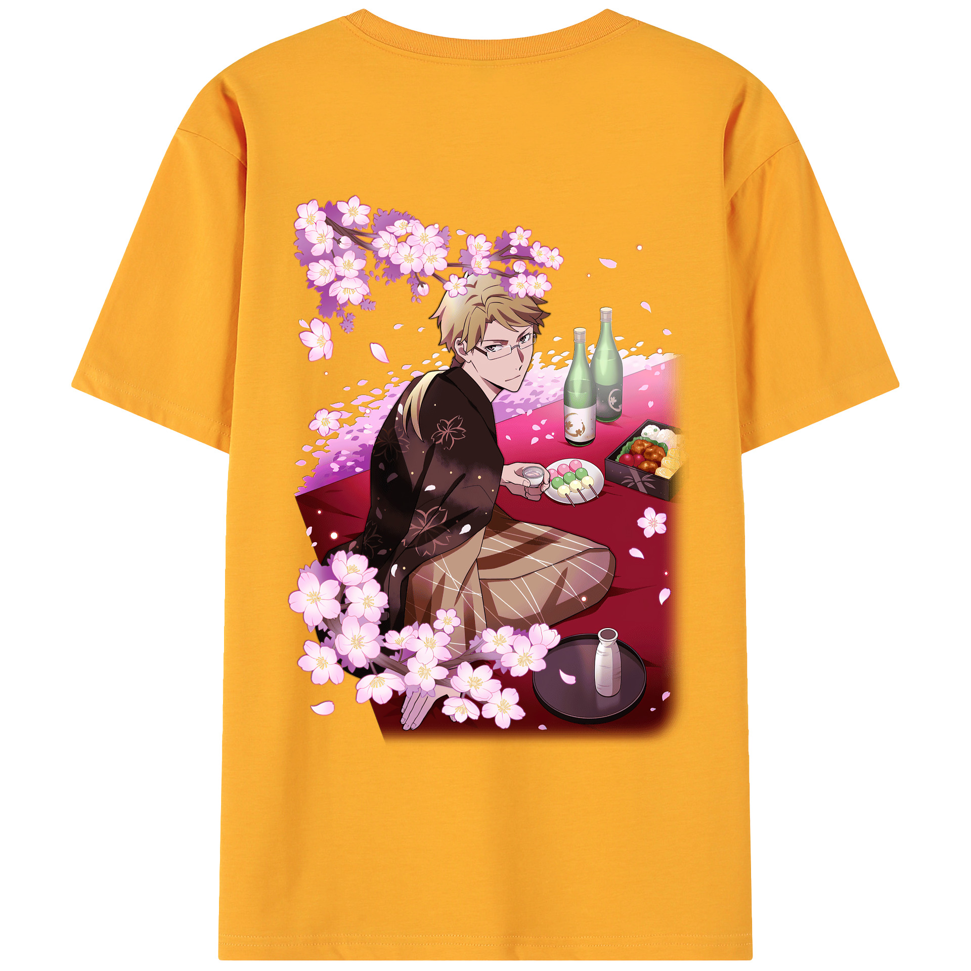 （画像用） 文豪ストレイドッグス Bungo Stray Dogs 綿100％ メンズ半袖Tシャツ（バックプリント） 通気性