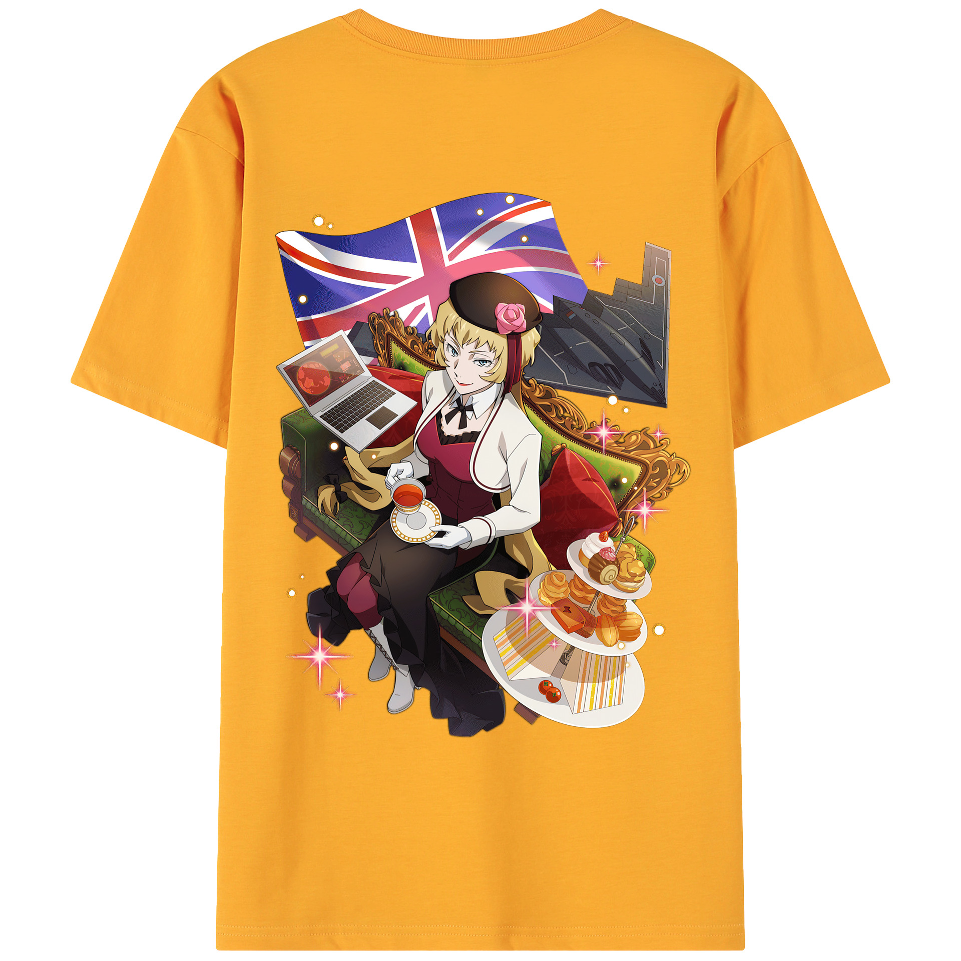 （画像用） 文豪ストレイドッグス Bungo Stray Dogs 綿100％ メンズ半袖Tシャツ（バックプリント） 通気性