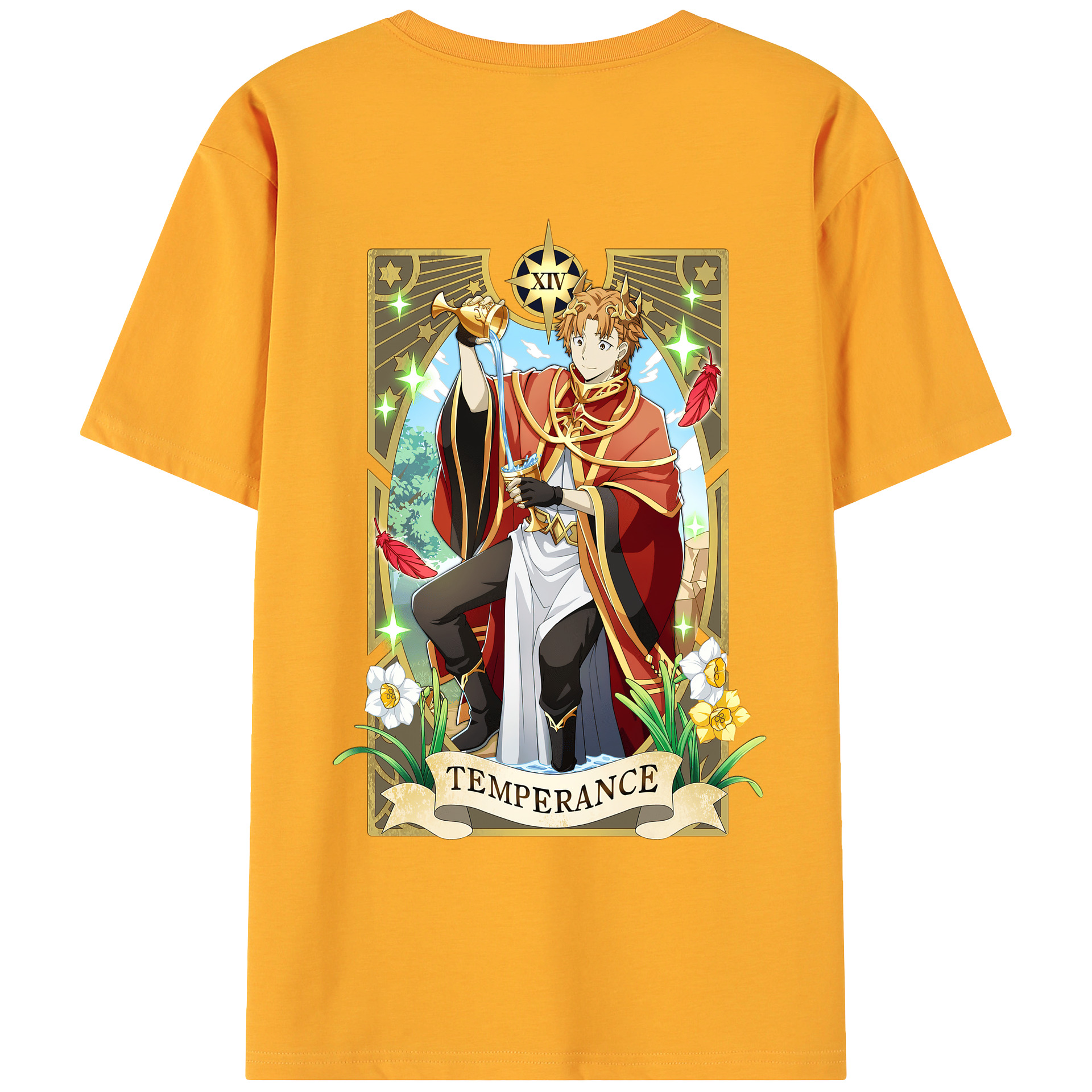 （画像用） 文豪ストレイドッグス Bungo Stray Dogs 綿100％ メンズ半袖Tシャツ（バックプリント） 通気性