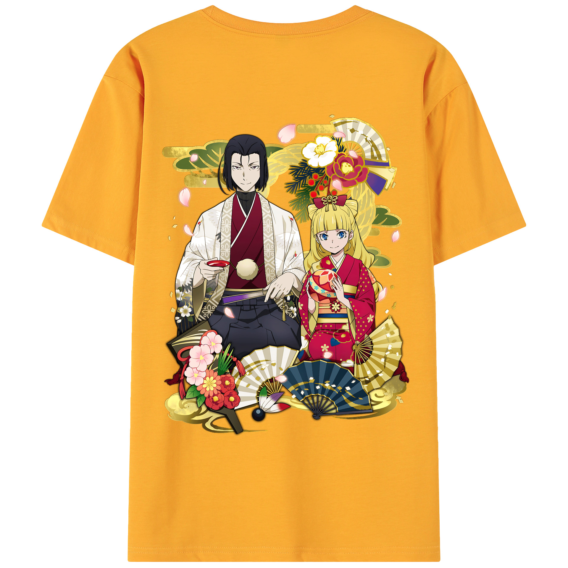 （画像用） 文豪ストレイドッグス Bungo Stray Dogs 綿100％ メンズ半袖Tシャツ（バックプリント） 通気性