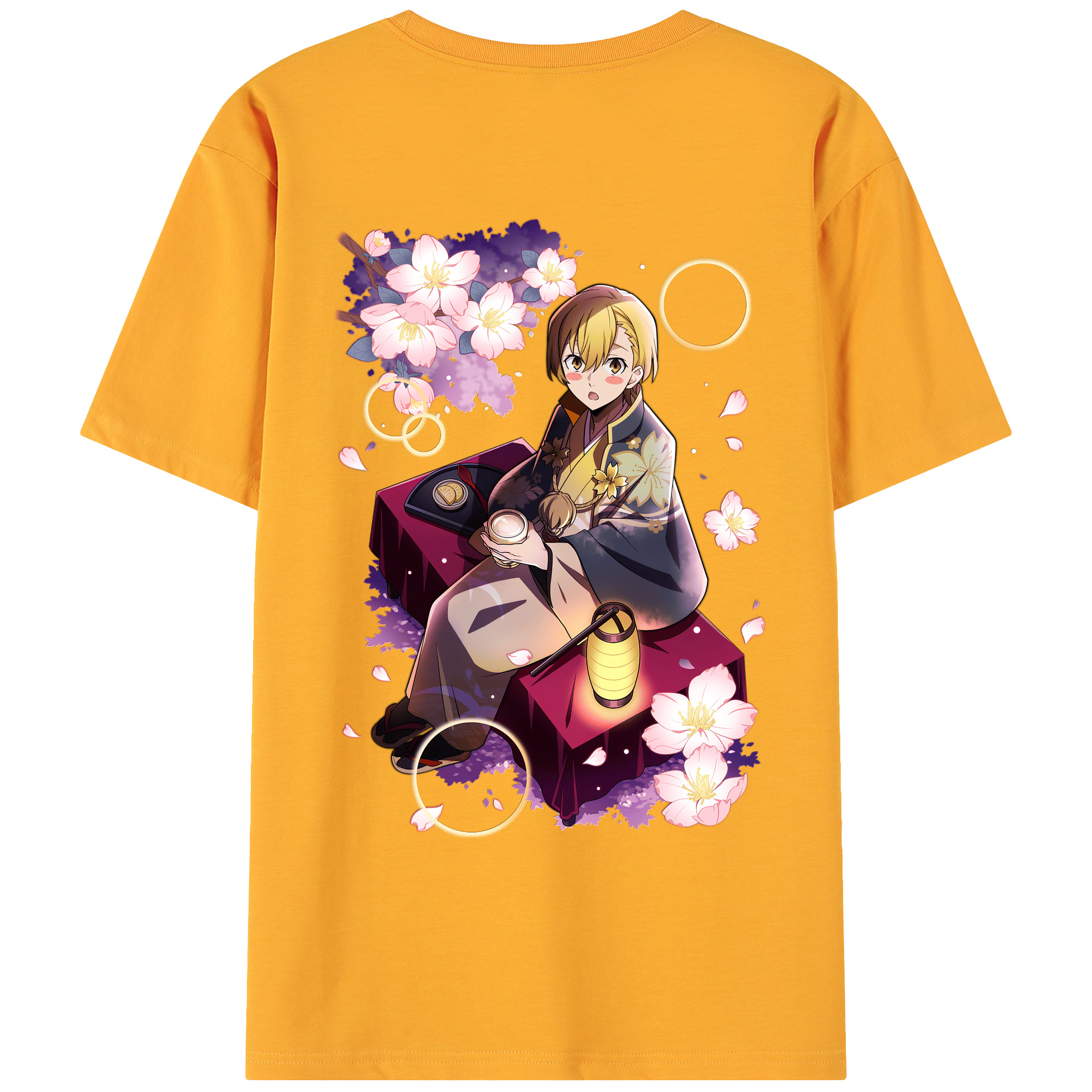 （画像用） 文豪ストレイドッグス Bungo Stray Dogs 綿100％ メンズ半袖Tシャツ（バックプリント） 通気性
