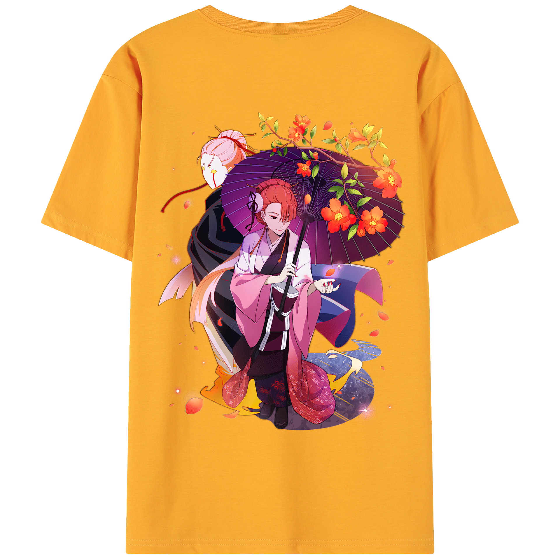 （画像用） 文豪ストレイドッグス Bungo Stray Dogs 綿100％ メンズ半袖Tシャツ（バックプリント） 通気性