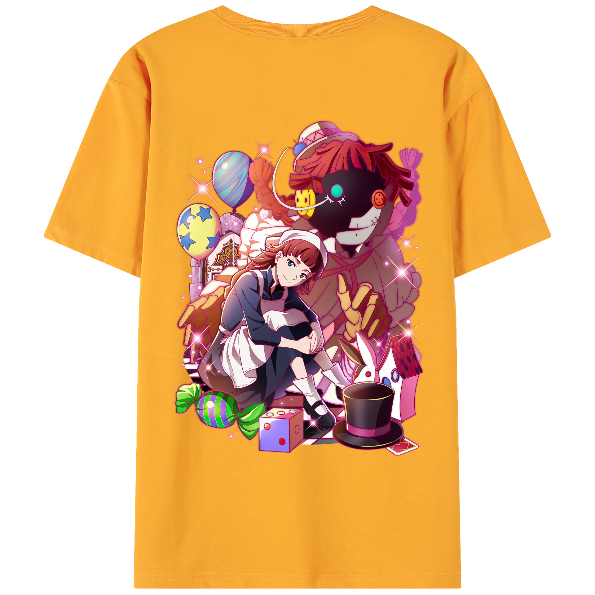 （画像用） 文豪ストレイドッグス Bungo Stray Dogs 綿100％ メンズ半袖Tシャツ（バックプリント） 通気性