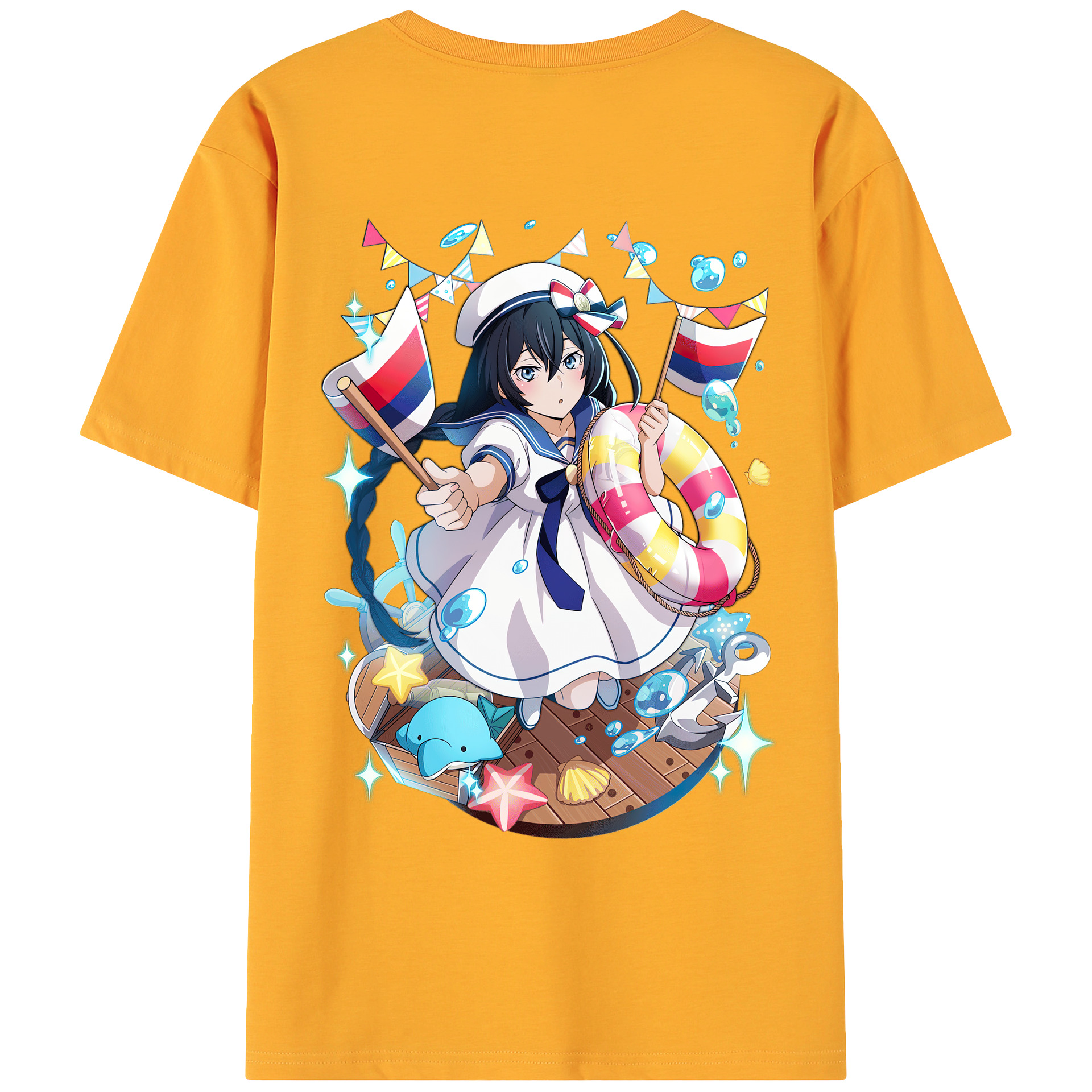 （画像用） 文豪ストレイドッグス Bungo Stray Dogs 綿100％ メンズ半袖Tシャツ（バックプリント） 通気性