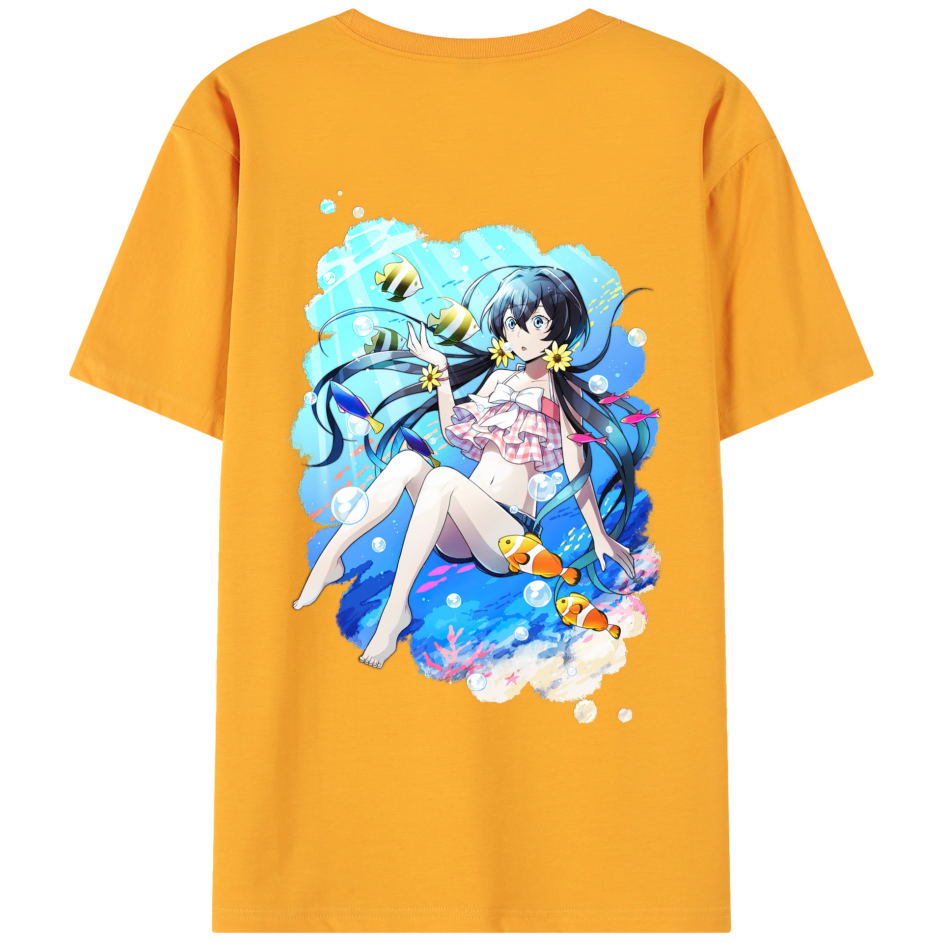 （画像用） 文豪ストレイドッグス Bungo Stray Dogs 綿100％ メンズ半袖Tシャツ（バックプリント） 通気性