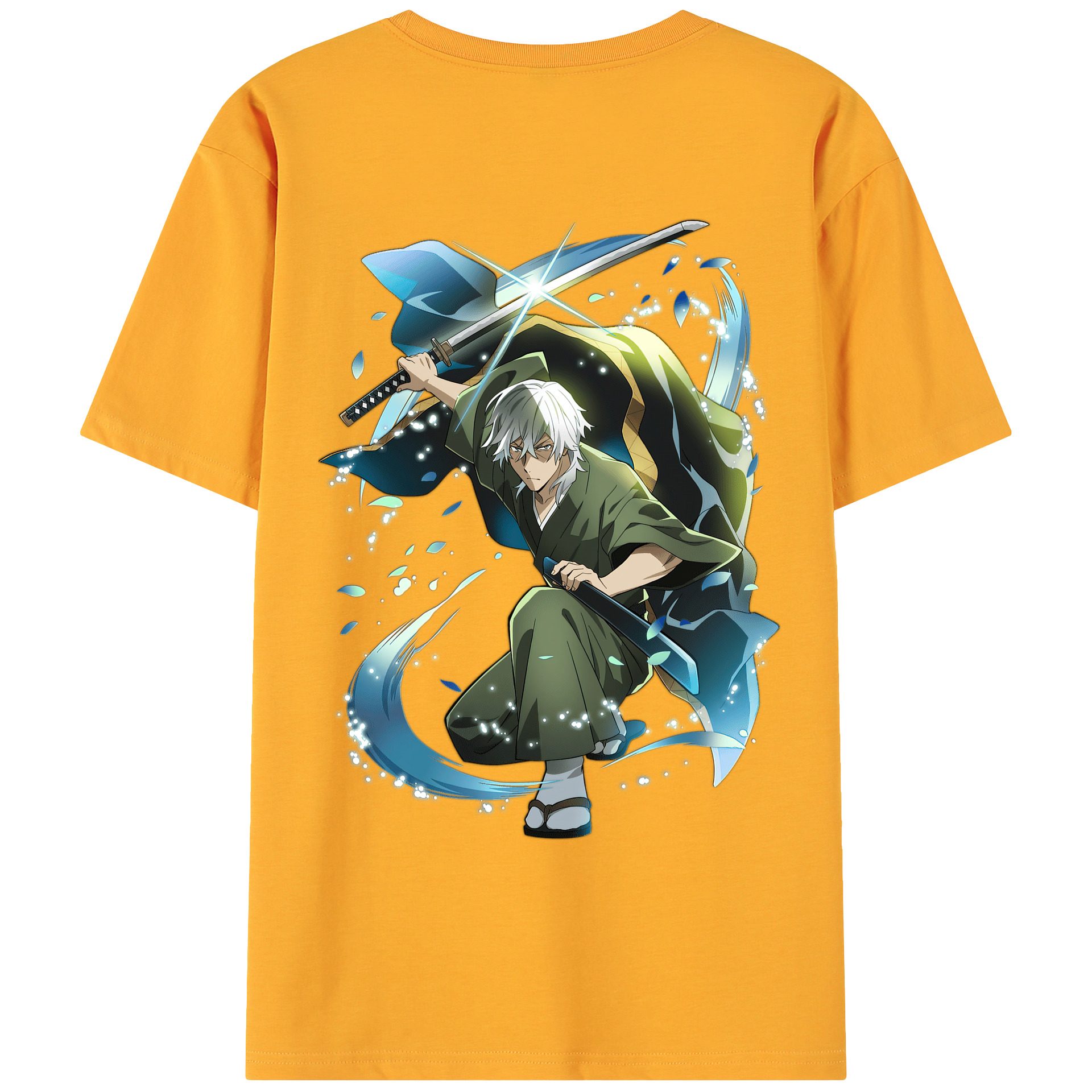 （画像用） 文豪ストレイドッグス Bungo Stray Dogs 綿100％ メンズ半袖Tシャツ（バックプリント） 通気性