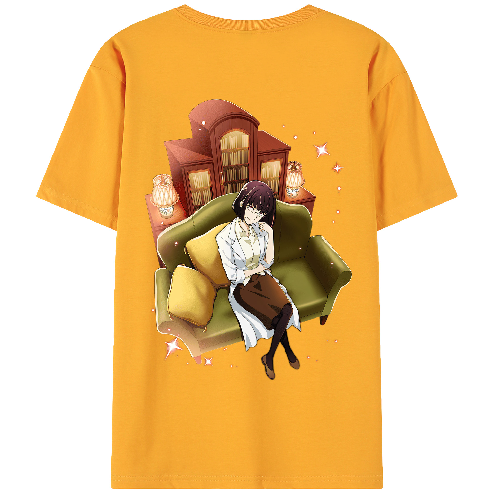 （画像用） 文豪ストレイドッグス Bungo Stray Dogs 綿100％ メンズ半袖Tシャツ（バックプリント） 通気性