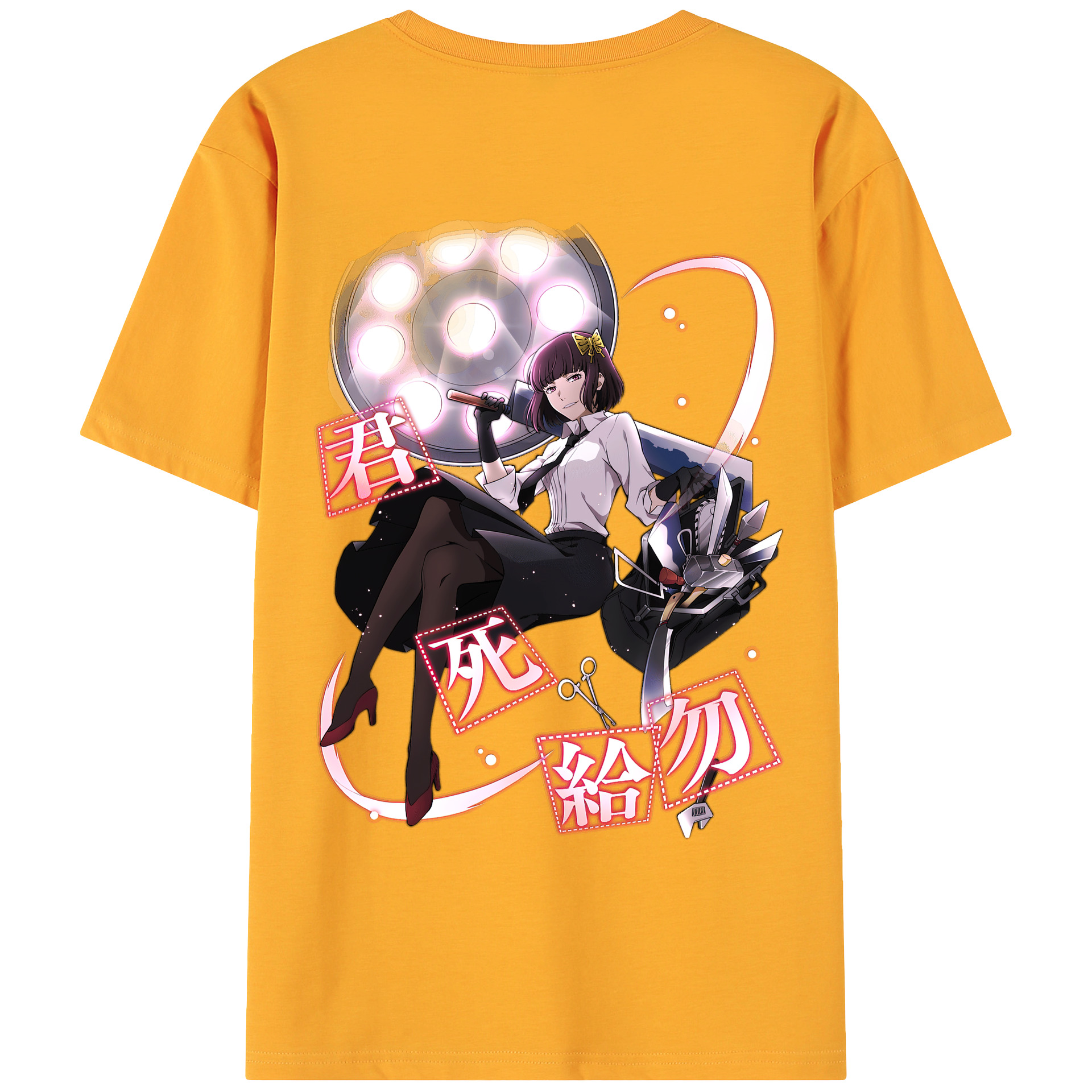 （画像用） 文豪ストレイドッグス Bungo Stray Dogs 綿100％ メンズ半袖Tシャツ（バックプリント） 通気性