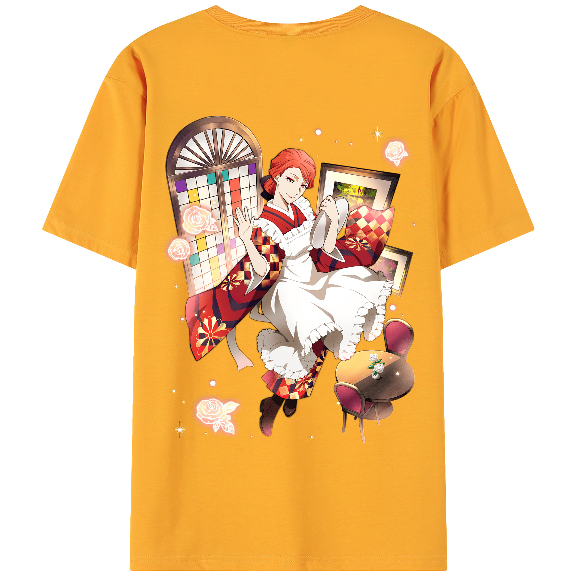 （画像用） 文豪ストレイドッグス Bungo Stray Dogs 綿100％ メンズ半袖Tシャツ（バックプリント） 通気性