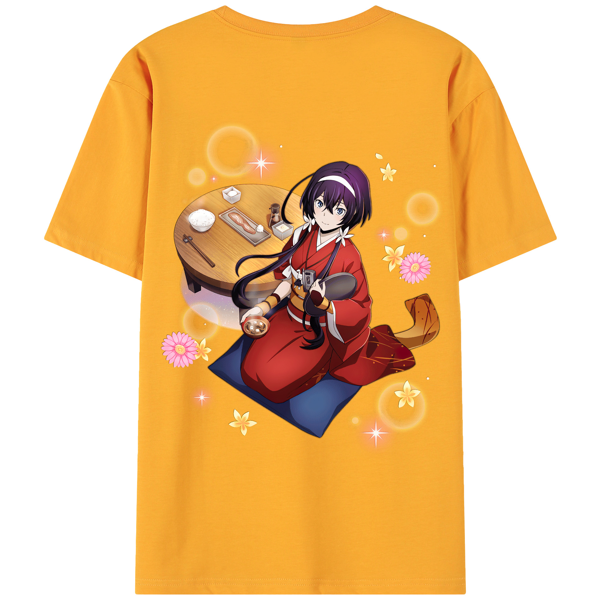 （画像用） 文豪ストレイドッグス Bungo Stray Dogs 綿100％ メンズ半袖Tシャツ（バックプリント） 通気性