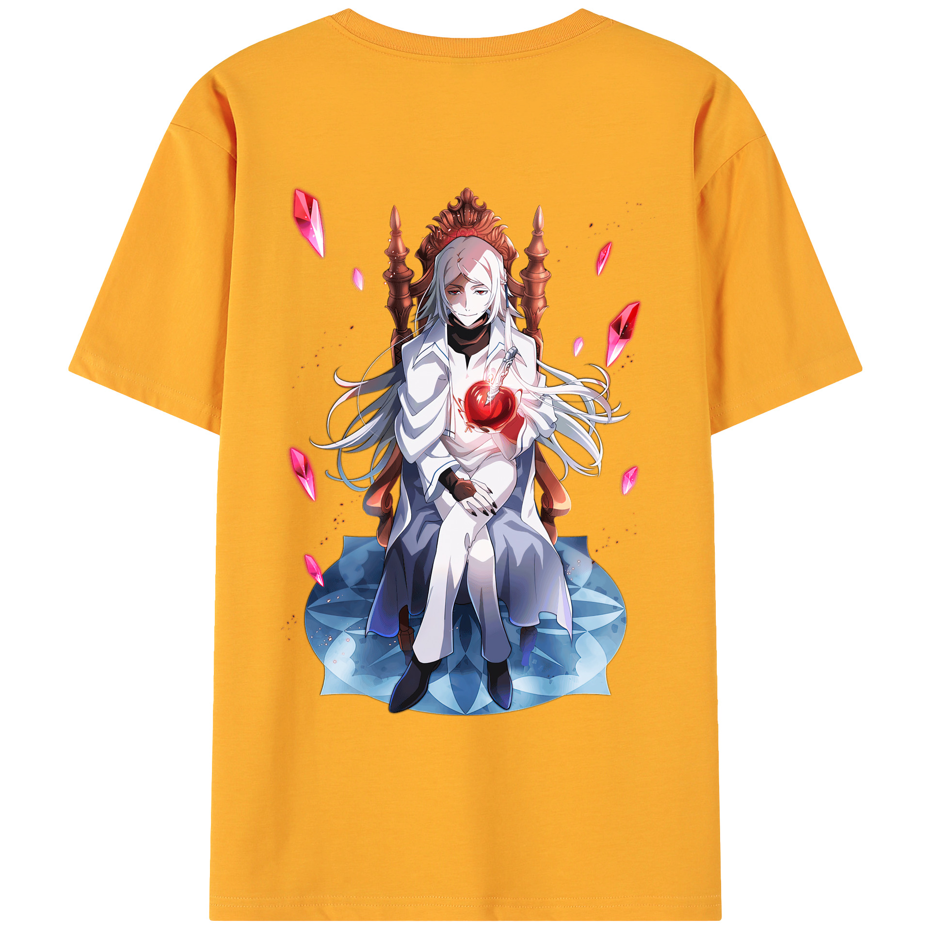 （画像用） 文豪ストレイドッグス Bungo Stray Dogs 綿100％ メンズ半袖Tシャツ（バックプリント） 通気性