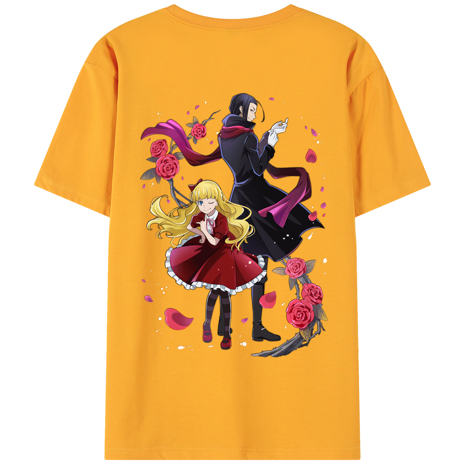 （画像用） 文豪ストレイドッグス Bungo Stray Dogs 綿100％ メンズ半袖Tシャツ（バックプリント） 通気性